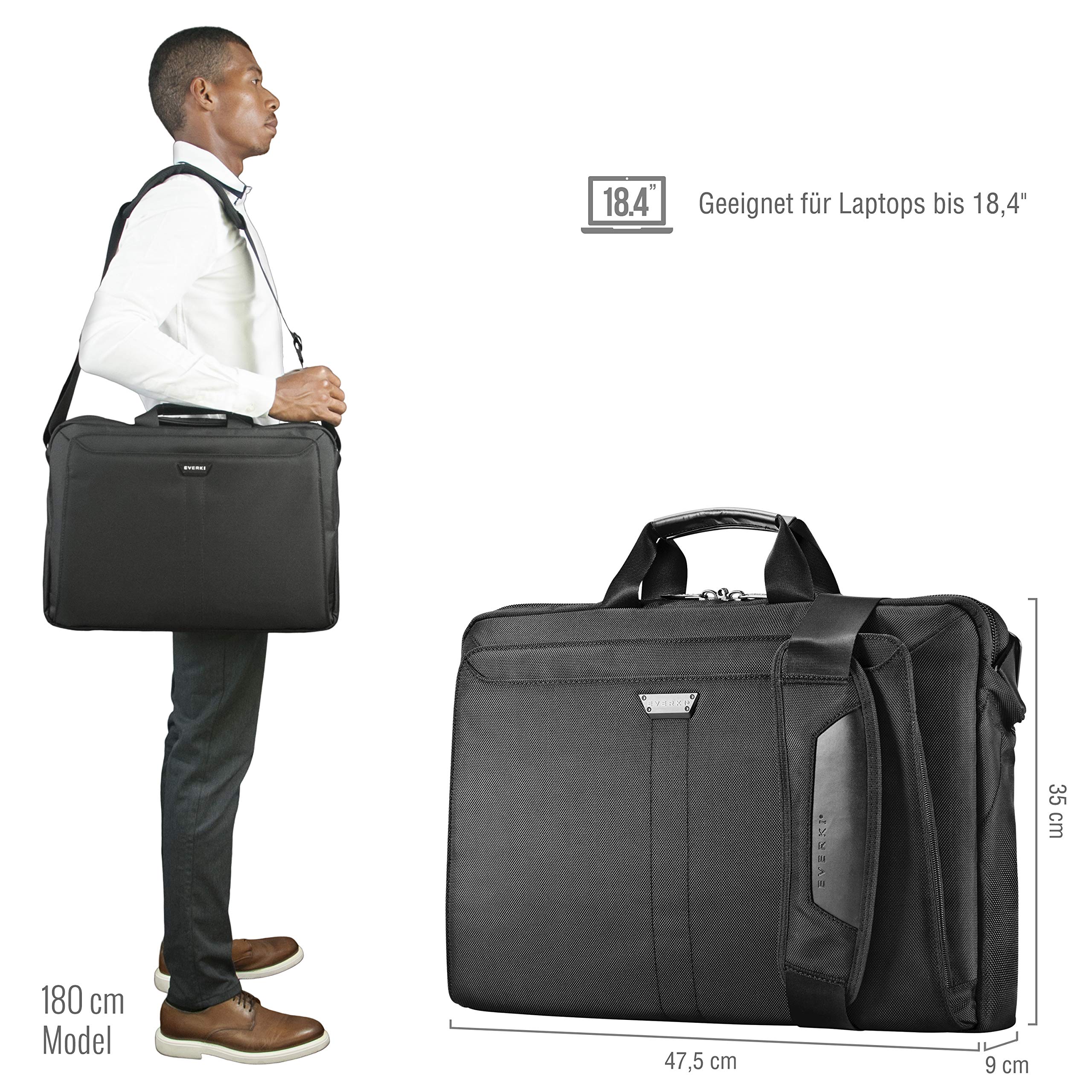 everki-lunar-laptoptasche-bis-18-4-zoll-schwarz-mit-trolley-lasche image 3