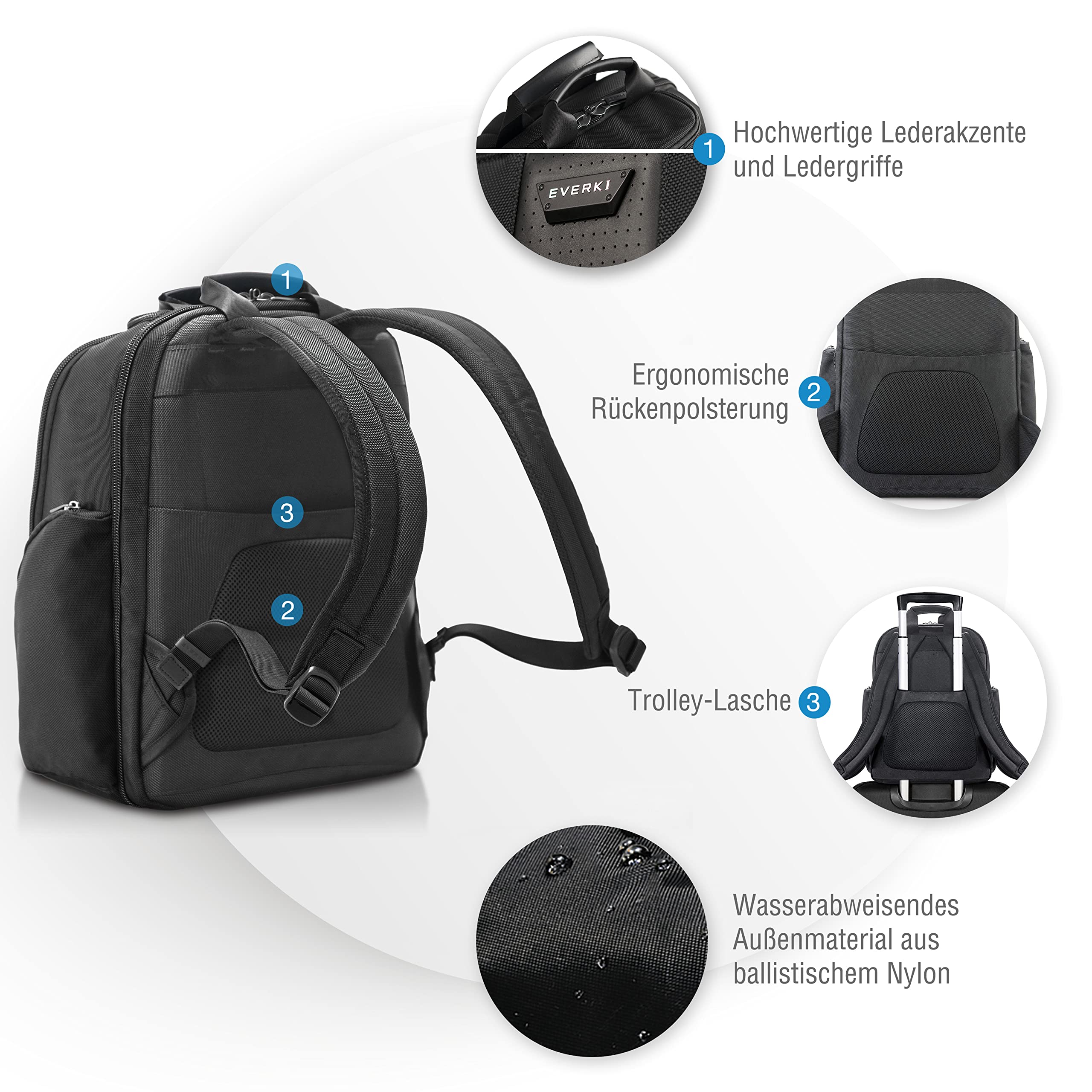 everki-laptop-rucksack-unisex-business-backpack image 5