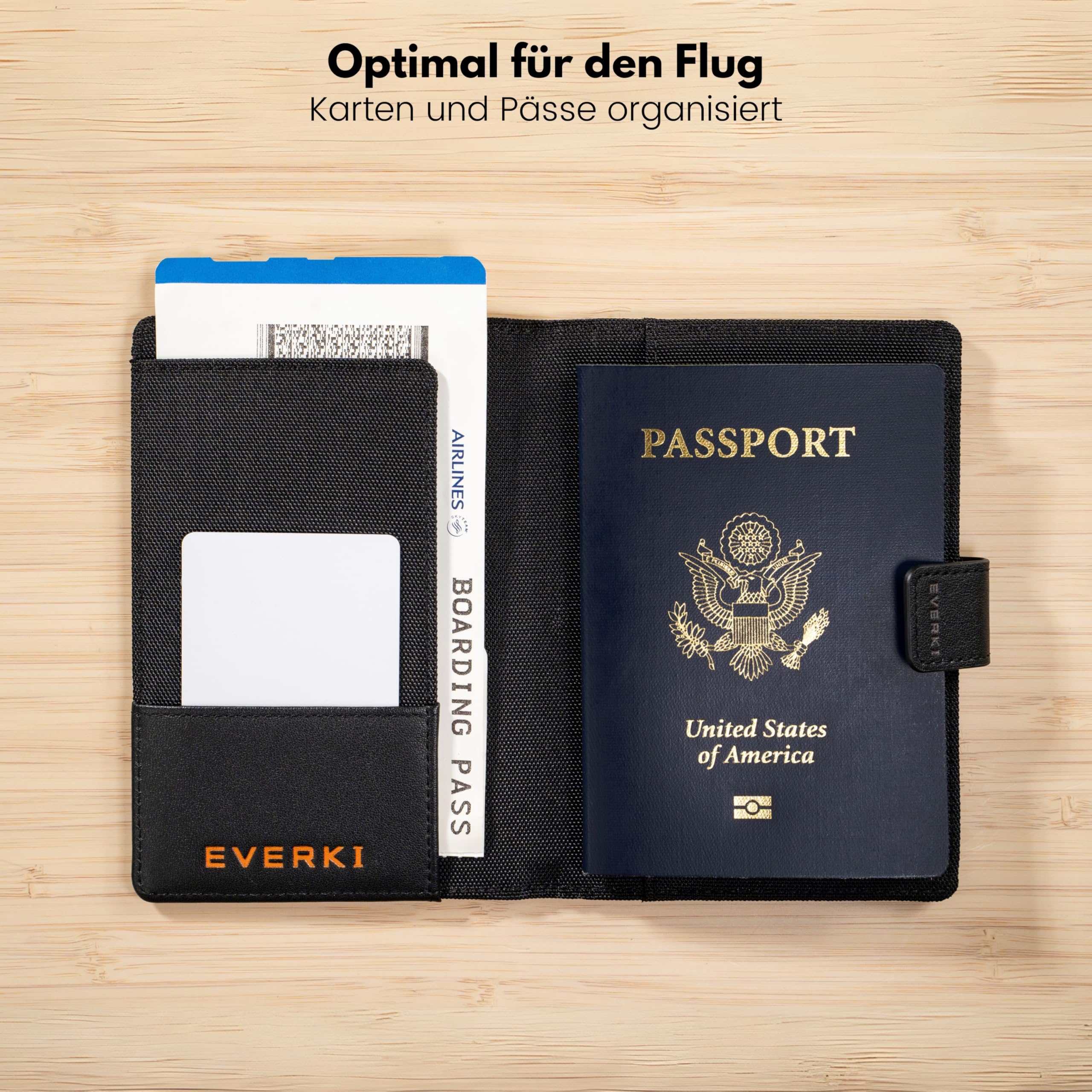 everki-one-rfid-reisepassh-lle-schwarz-pass-organizer-mit-magnetverschluss image 3