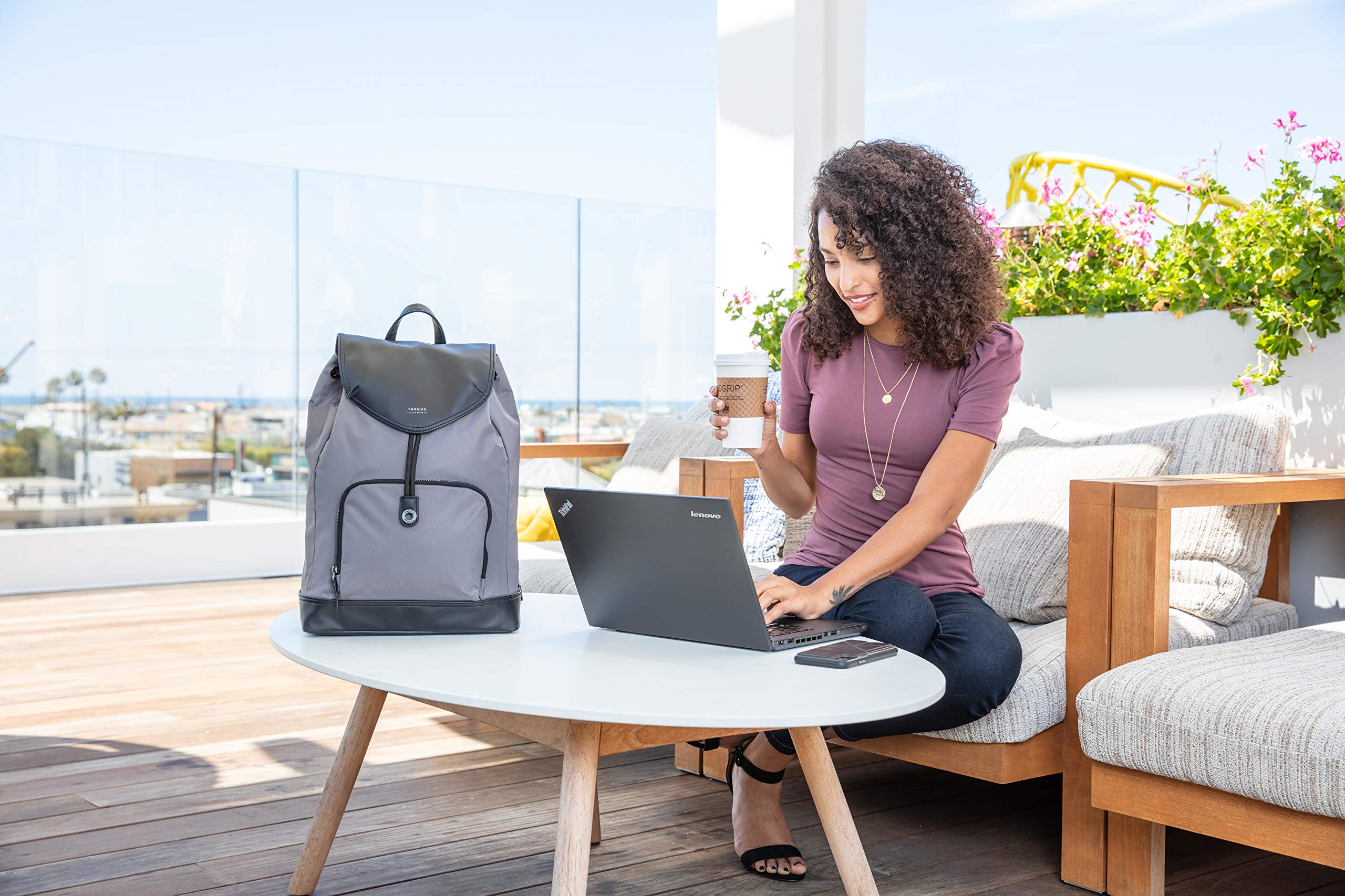 targus-newport-drawstring-rucksack-tsb96404gl-17-l-15-laptopfach-grau image 6