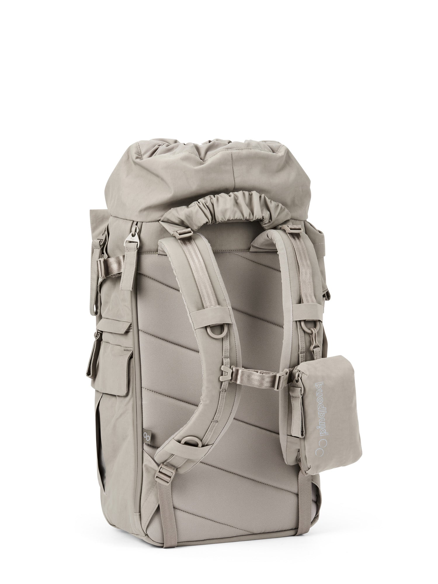 pinqponq-blok-medium-rucksack-crinkle-taupe image 2