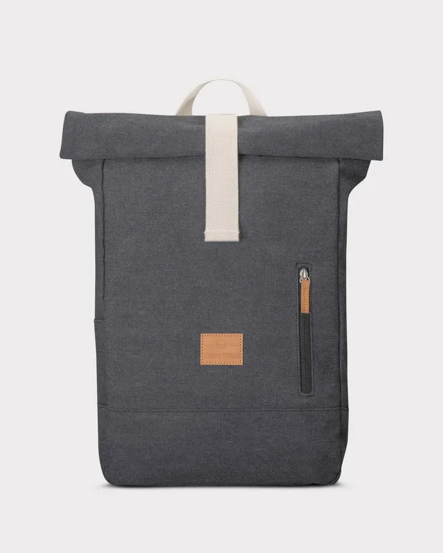 johnny-urban-rolltop-rucksack-adam-medium-15-6-zoll-laptopfach-schwarz image 1