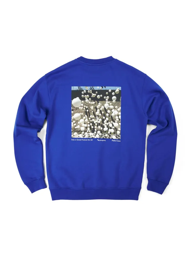 pinqponq-sweatshirt-cotton-graphic-unisex-future-blue-pelle-cass image 1