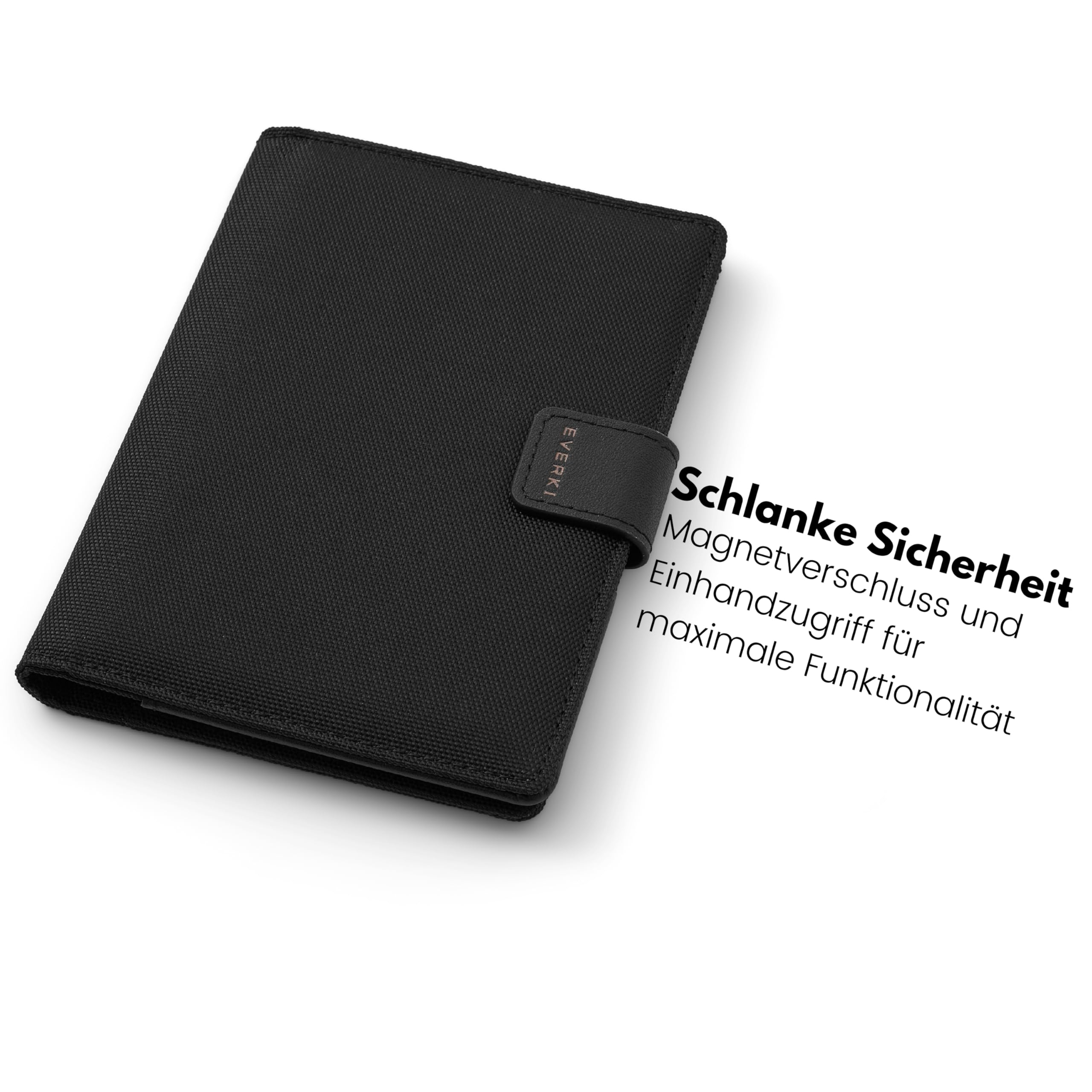everki-one-rfid-reisepassh-lle-schwarz-pass-organizer-mit-magnetverschluss image 5