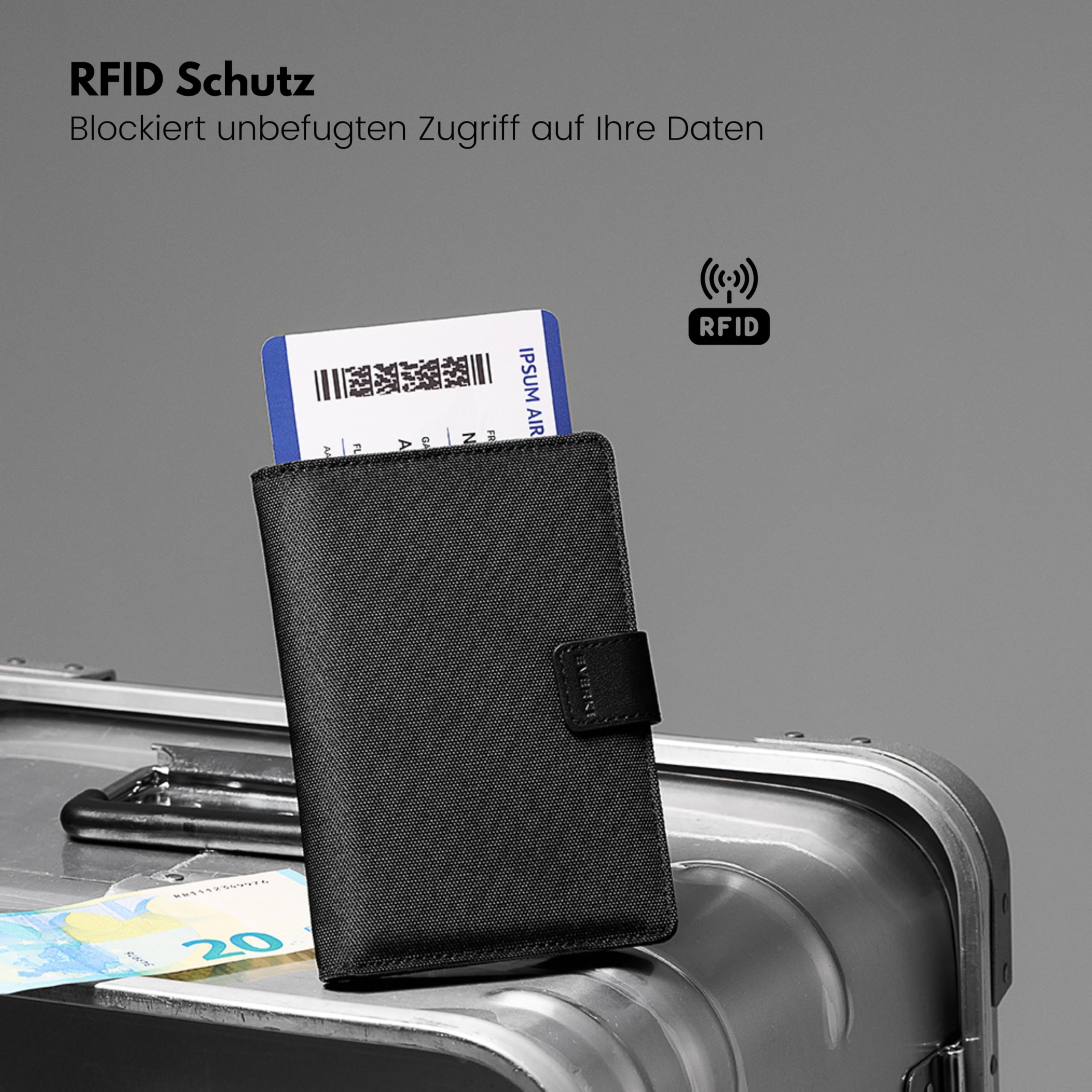 everki-one-rfid-reisepassh-lle-schwarz-pass-organizer-mit-magnetverschluss image 4
