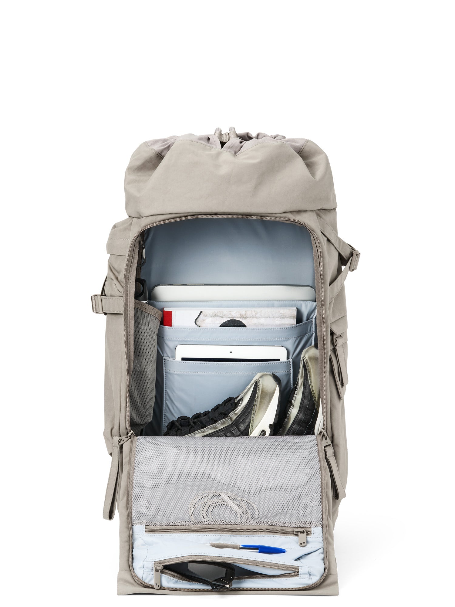 pinqponq-blok-medium-rucksack-crinkle-taupe image 3