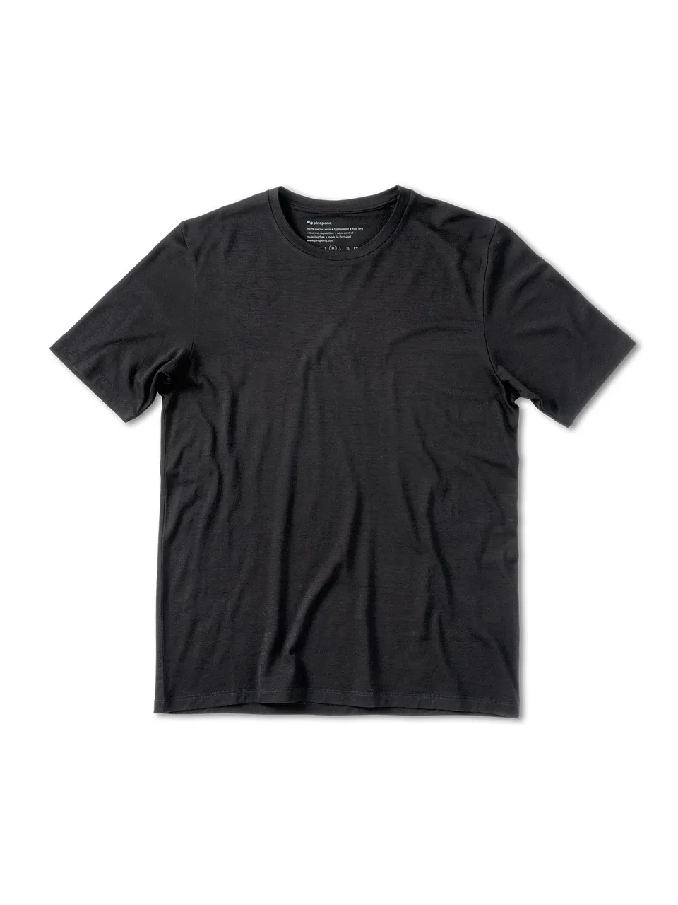 pinqponq-t-shirt-merino-dark-grey-melange-male-slim-fit image 1