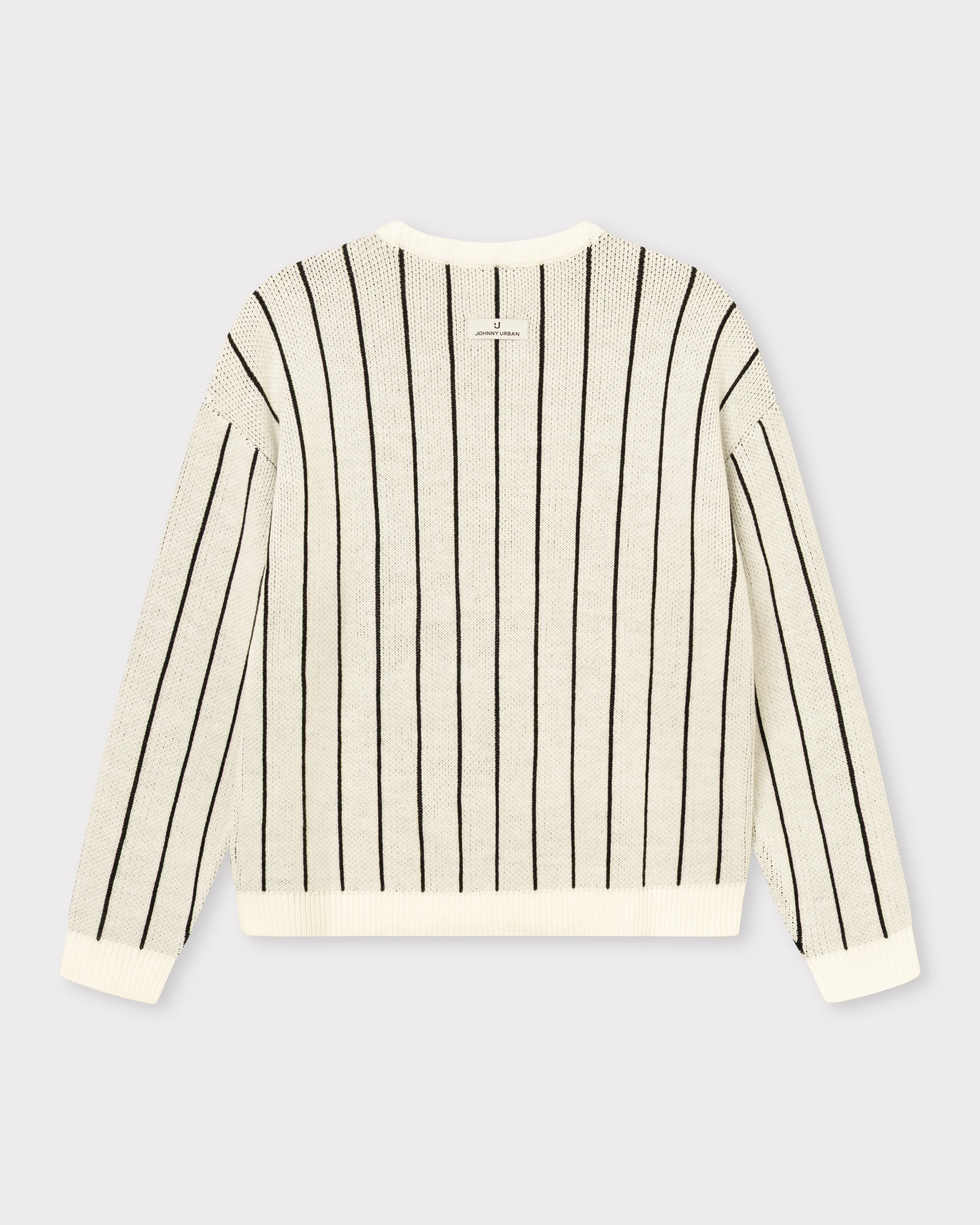 johnny-urban-strickpullover-levin-fitted-oversize-streifen-pullover image 8