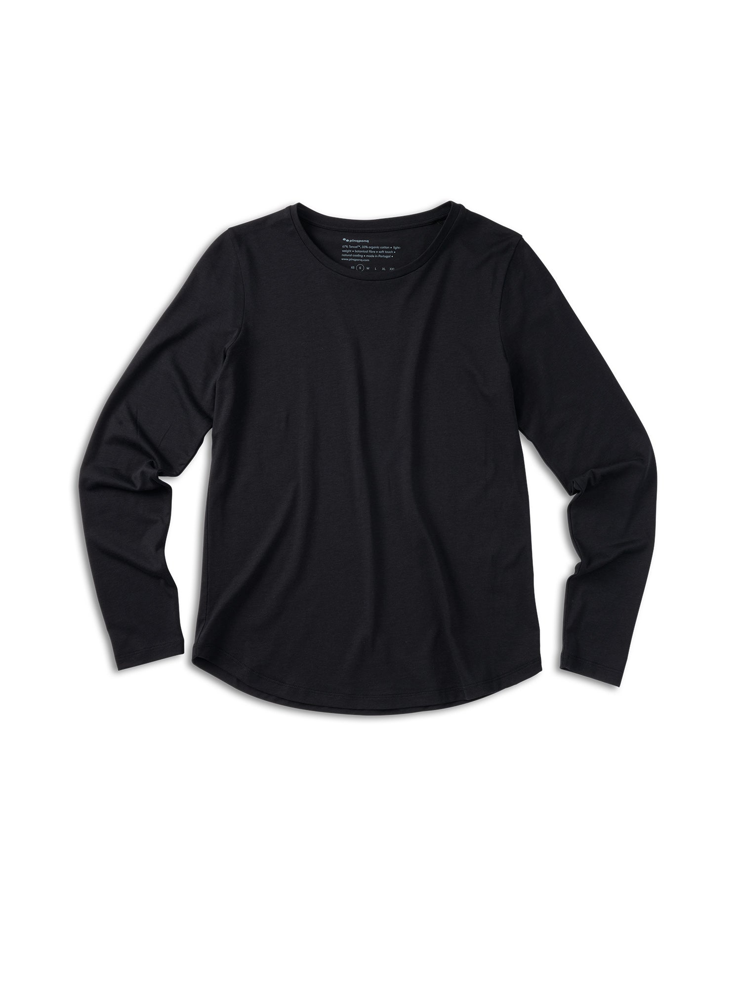 pinqponq-longsleeve-female-tencel-wooden-black image 1