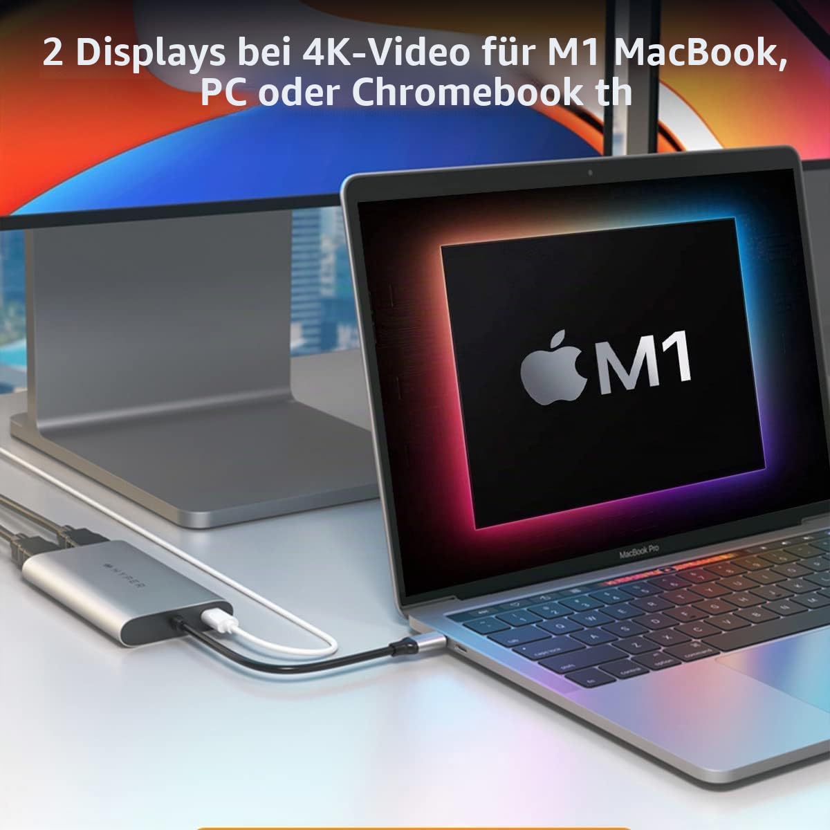 targus-hyperdrive-hdm1-gl-dual-4k-hdmi-adapter-f-r-m1-m2-macbook image 2