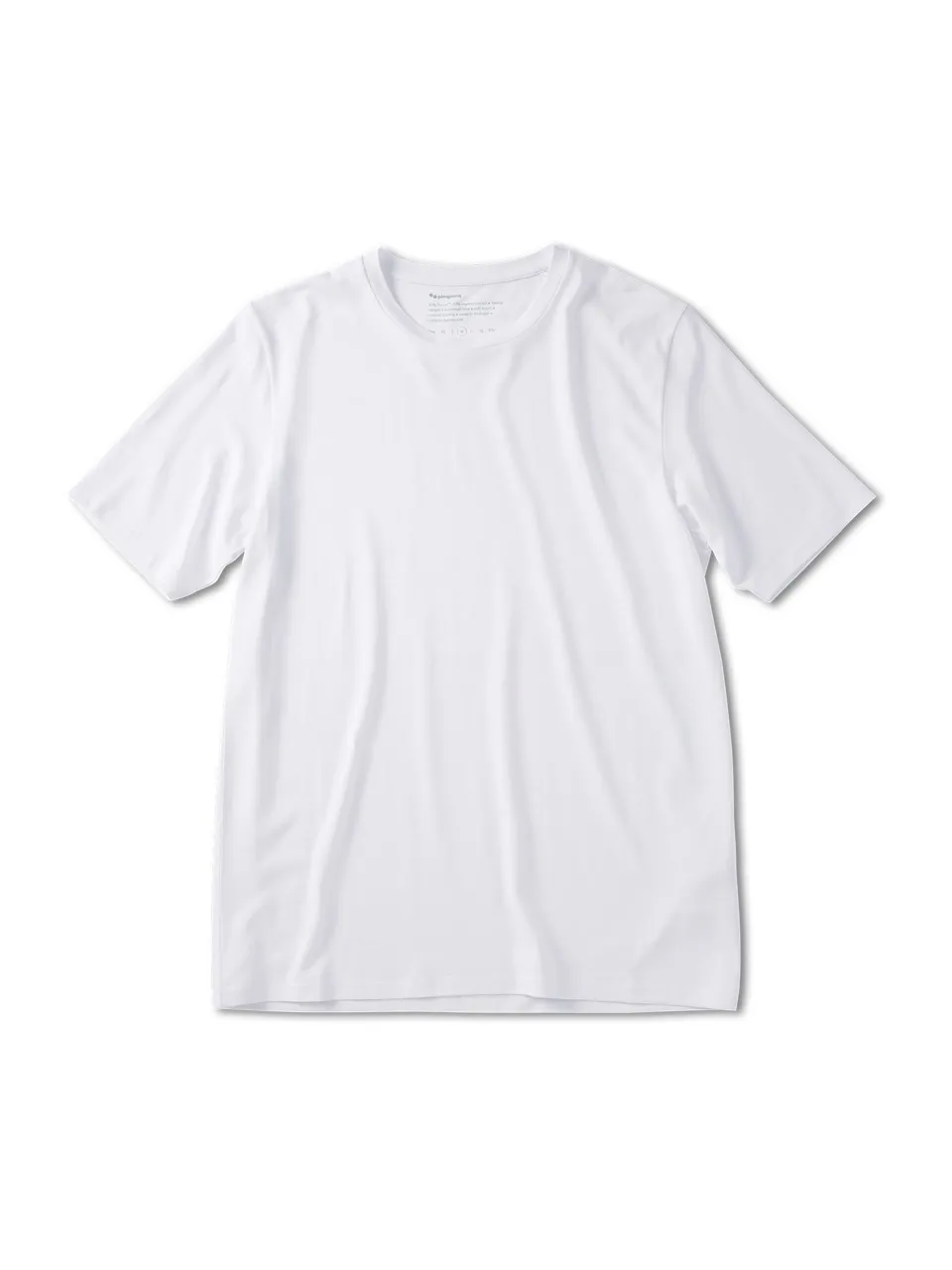 pinqponq-t-shirt-tencel-herren-slim-fit-wooden-white image 1