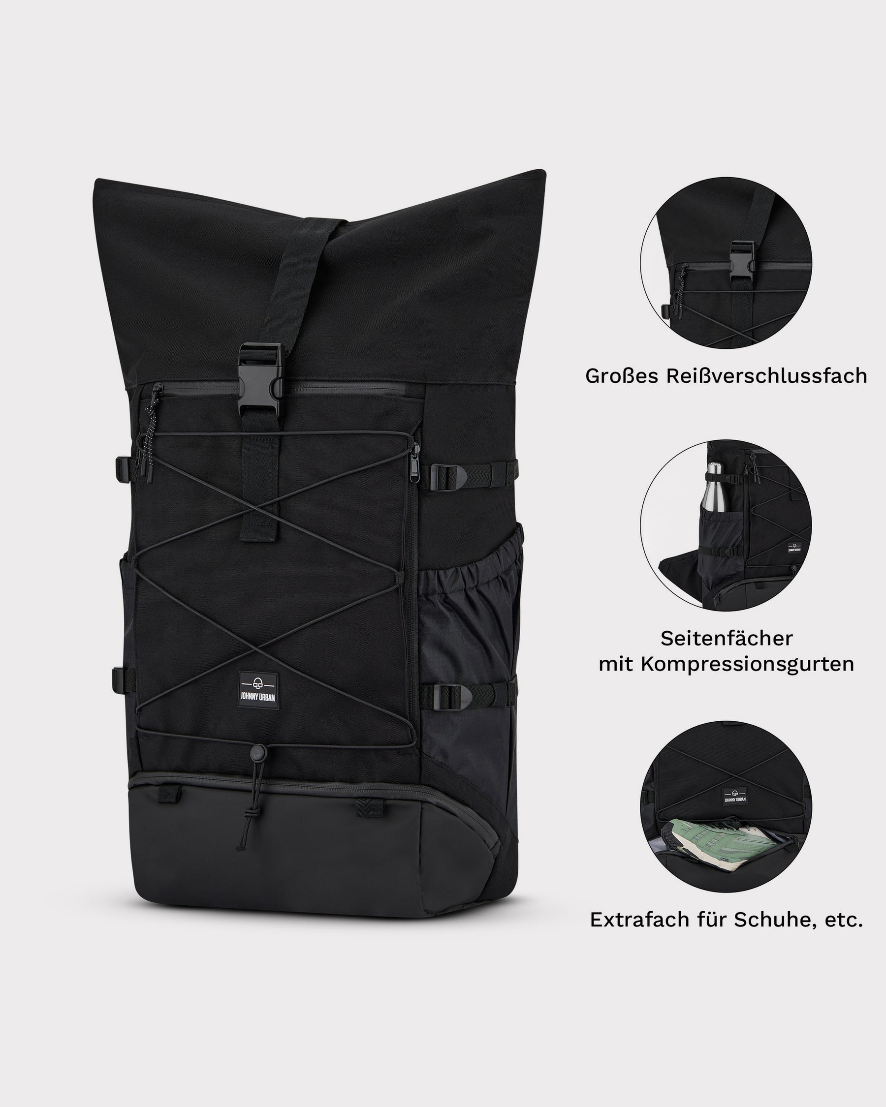 johnny-urban-allen-large-travel-rolltop-reise-rucksack-schwarz image 5