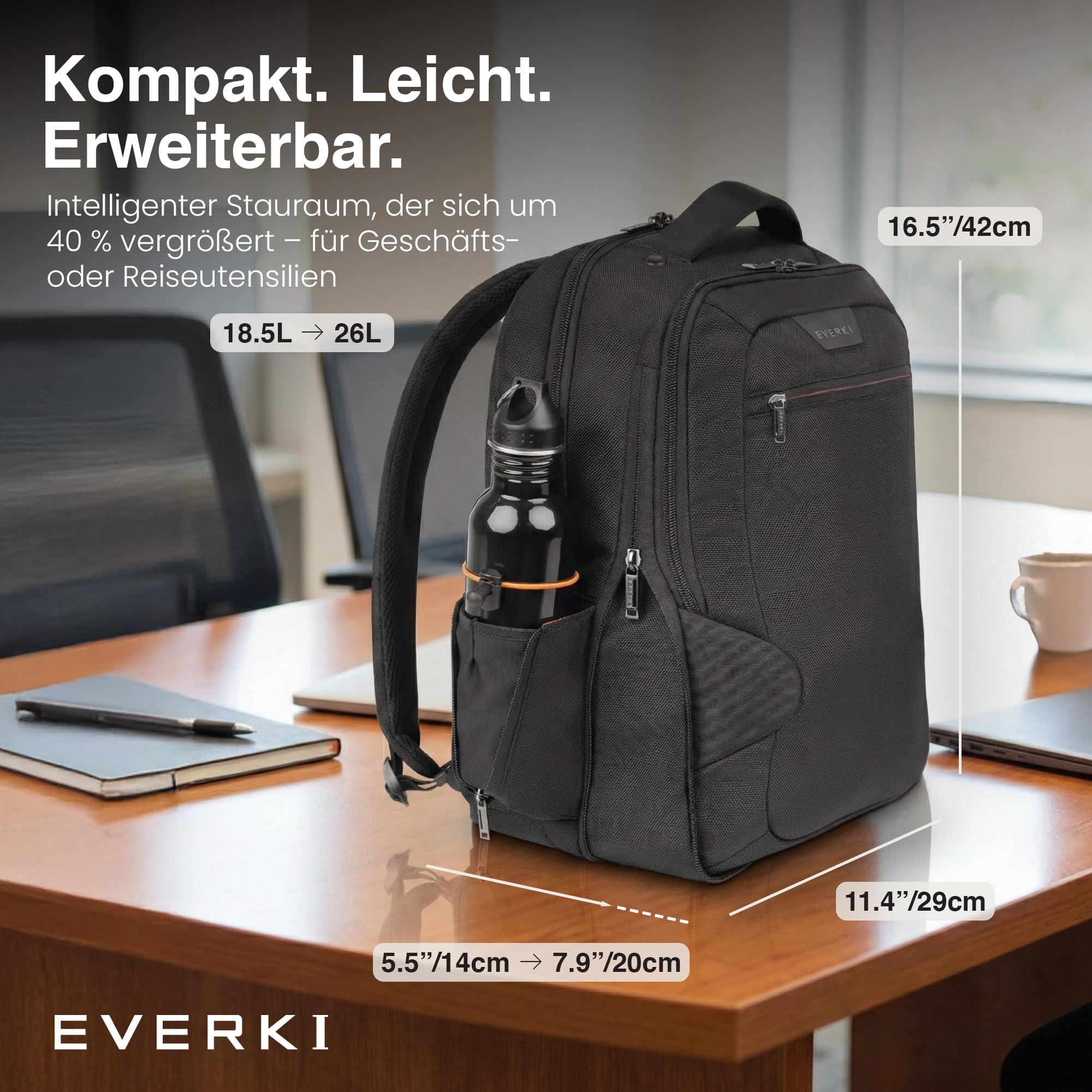 everki-studio-erweiterbarer-laptop-rucksack-15-zoll-schwarz-26l-recycelt image 6