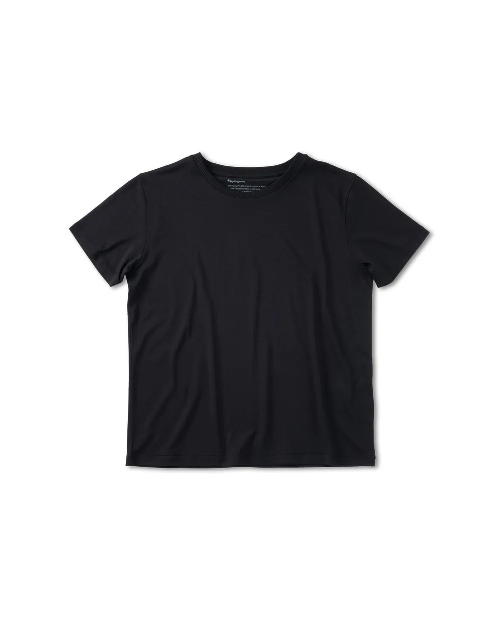 pinqponq-tencel-t-shirt-female-relaxed-fit-wooden-black image 1