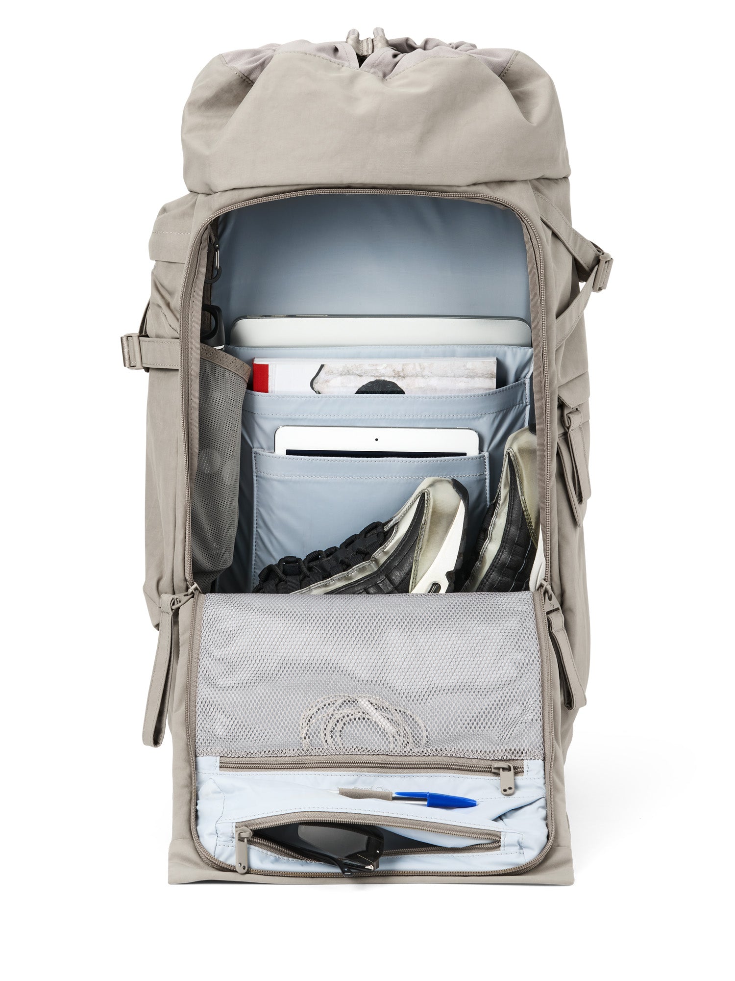 pinqponq-blok-large-rucksack-crinkle-taupe image 3