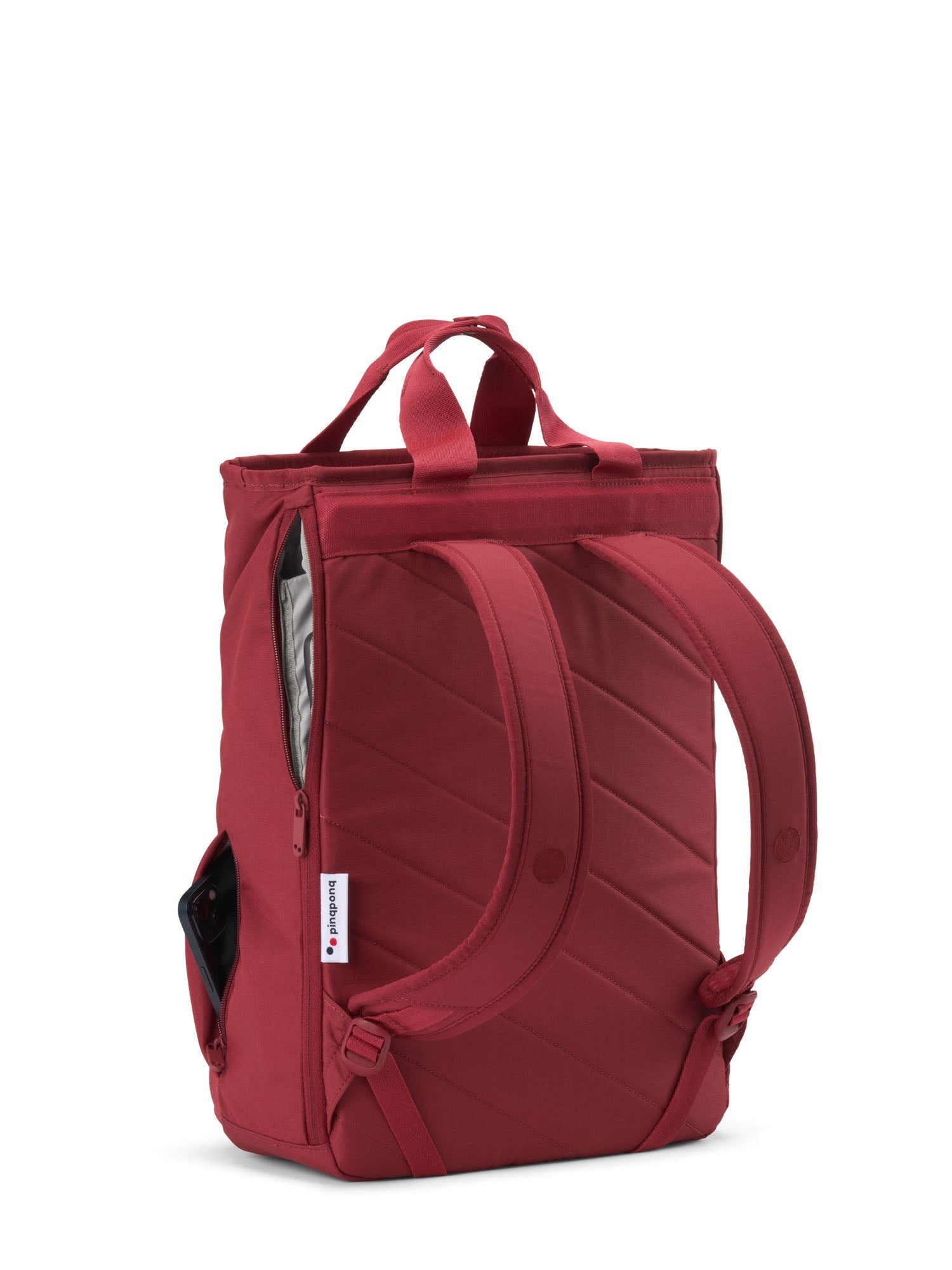 pinqponq-komo-rucksack-tote-bag-sienna-red image 2