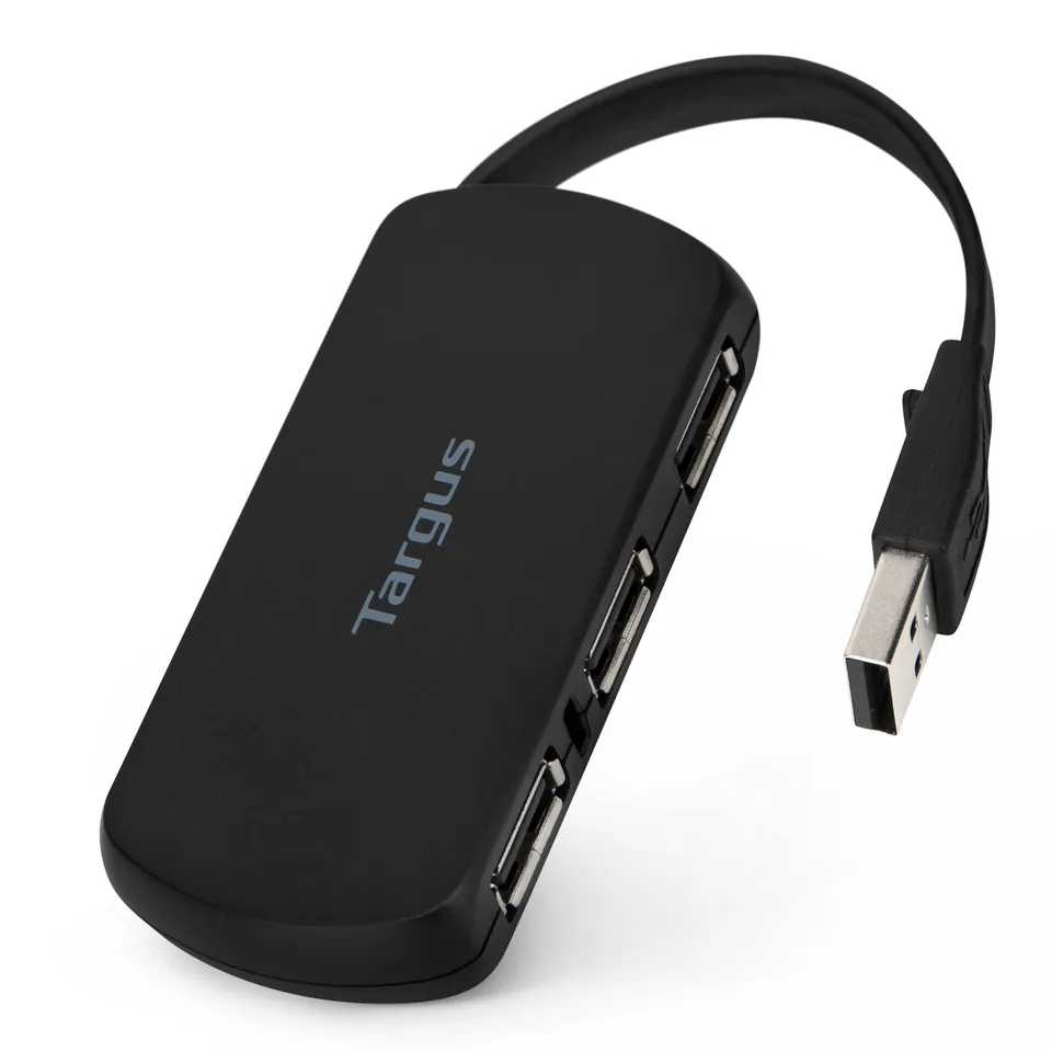 targus-ach114eu-4-port-usb-2-0-hub-kompakt-mit-festem-kabel image 1