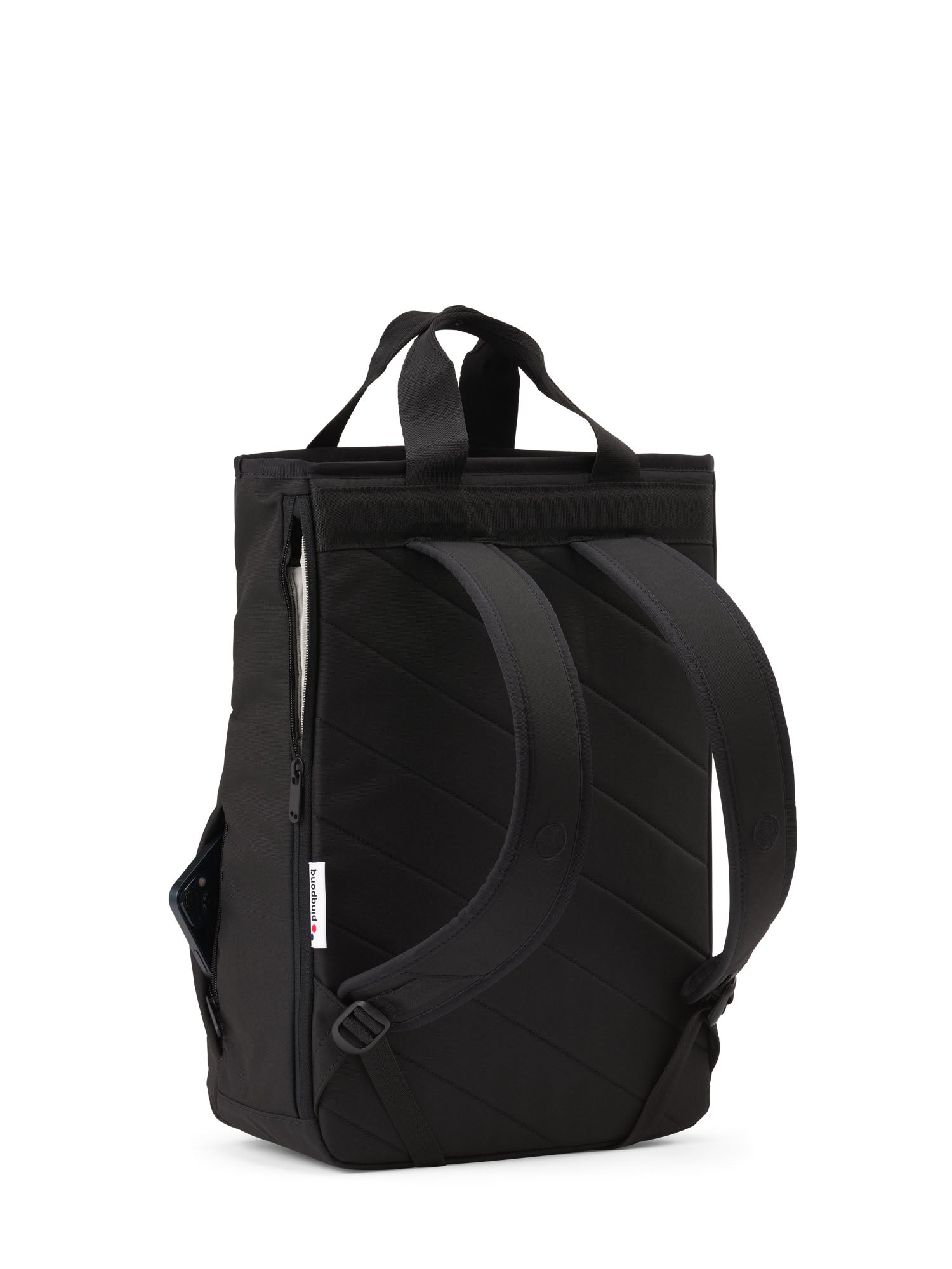pinqponq-komo-rooted-black-rucksack-tote image 2