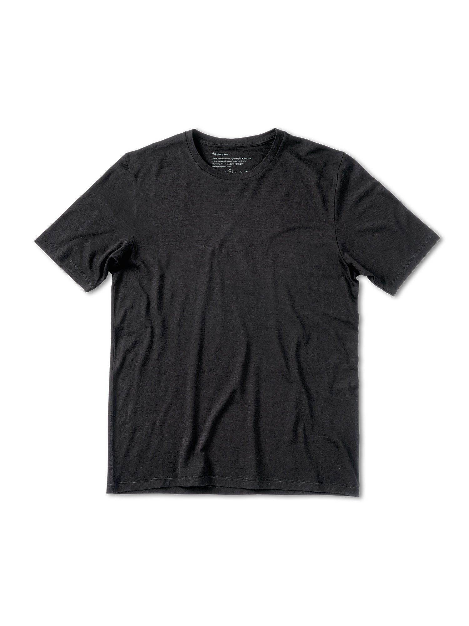 pinqponq-t-shirt-merino-dark-grey-melange-male-slim-fit image 1