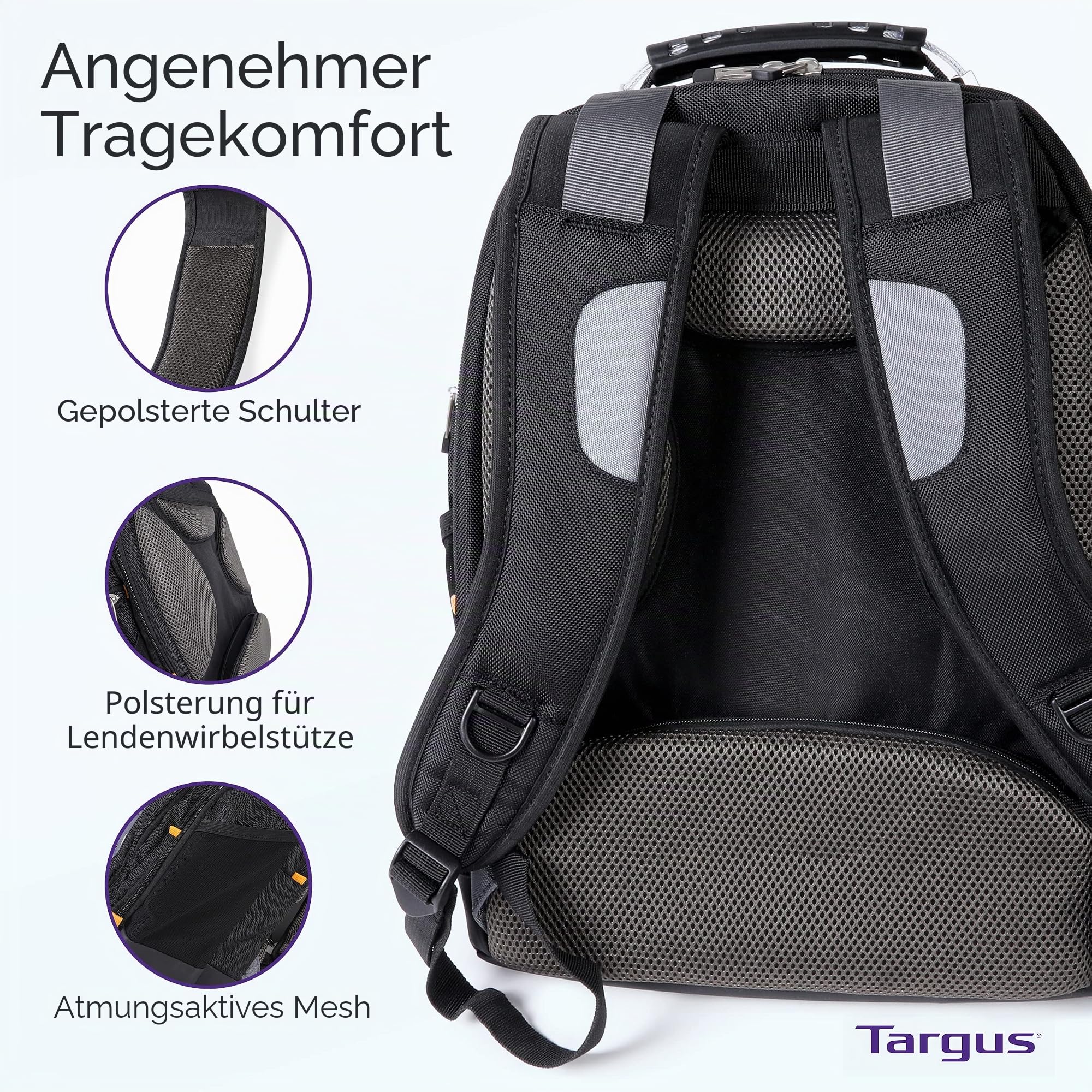 targus-driftertrek-laptop-rucksack-mit-usb-power-pass-thru-port image 3