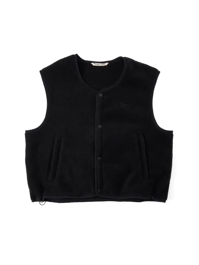pinqponq-fleece-vest-female-teddyfleece-weste-damen-peat-black image 1