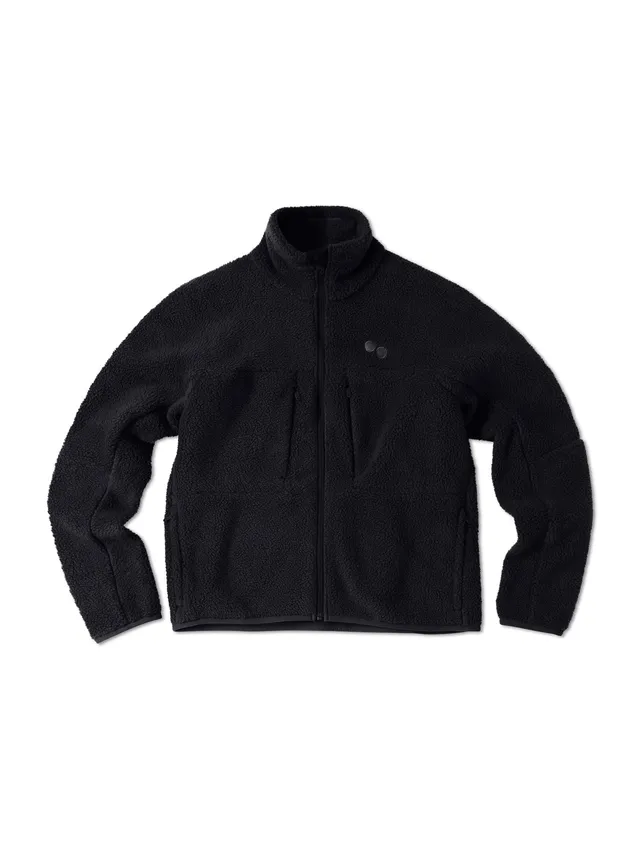 pinqponq-fleece-jacket-damen-teddyfleece-peat-black image 1