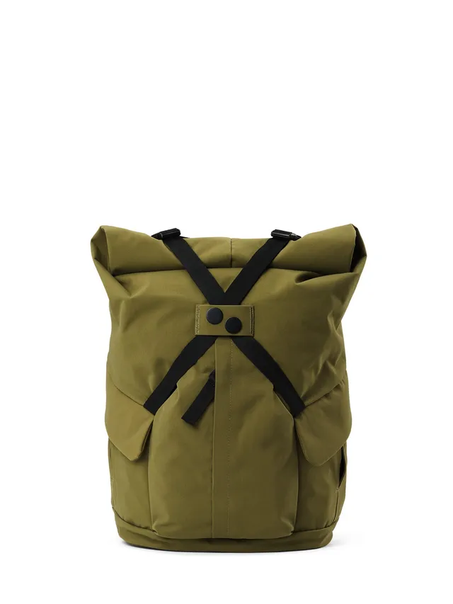 pinqponq-kross-rolltop-rucksack-solid-olive image 1