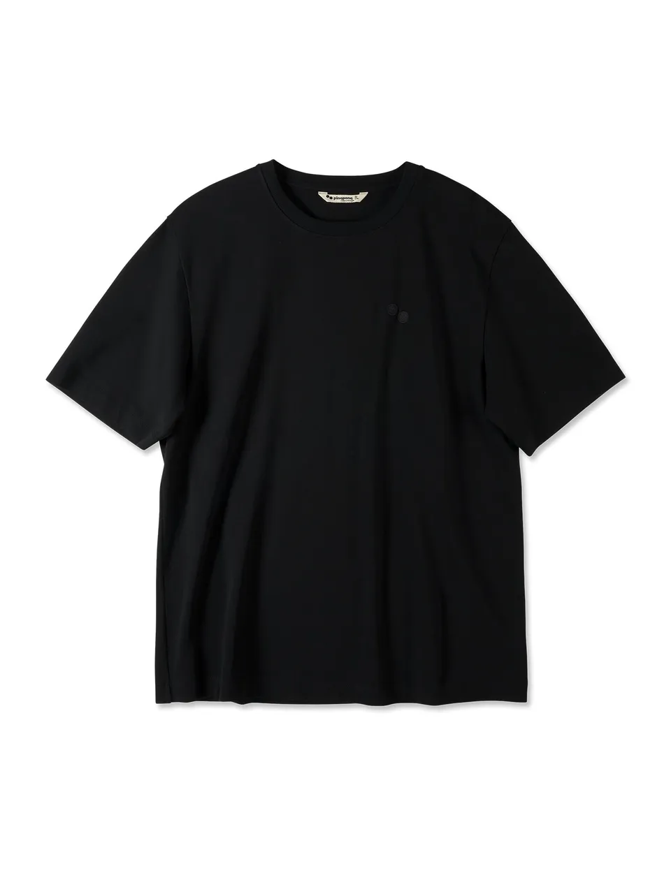 pinqponq-t-shirt-cotton-herren-basic-black image 1