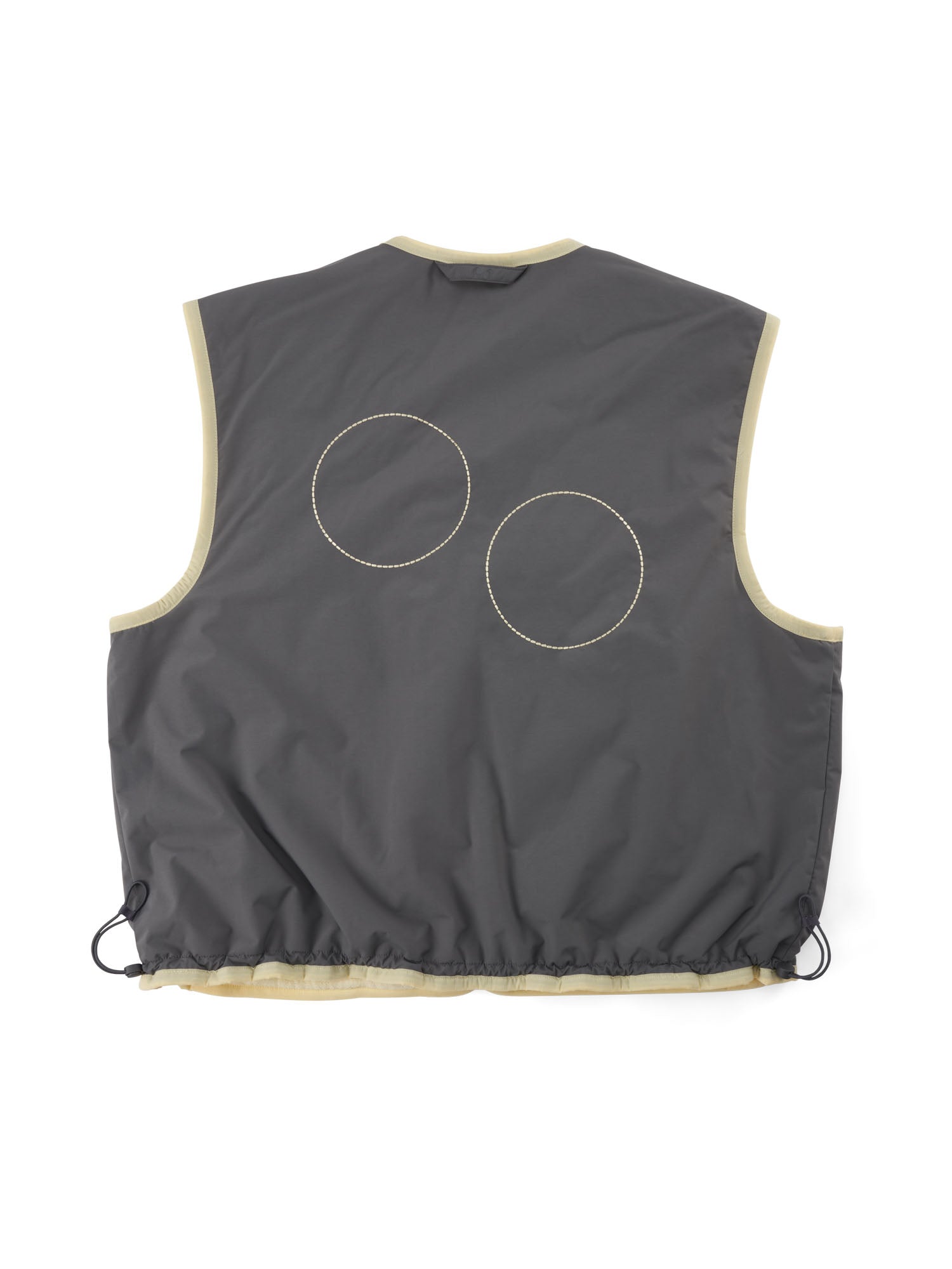 pinqponq-reversible-fleece-vest-damen-wende-weste-butter-cream-yellow image 4
