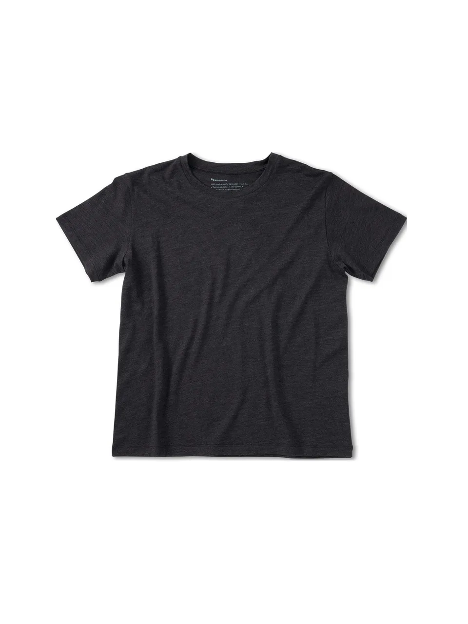 pinqponq-t-shirt-merino-female-dark-grey-melange image 1