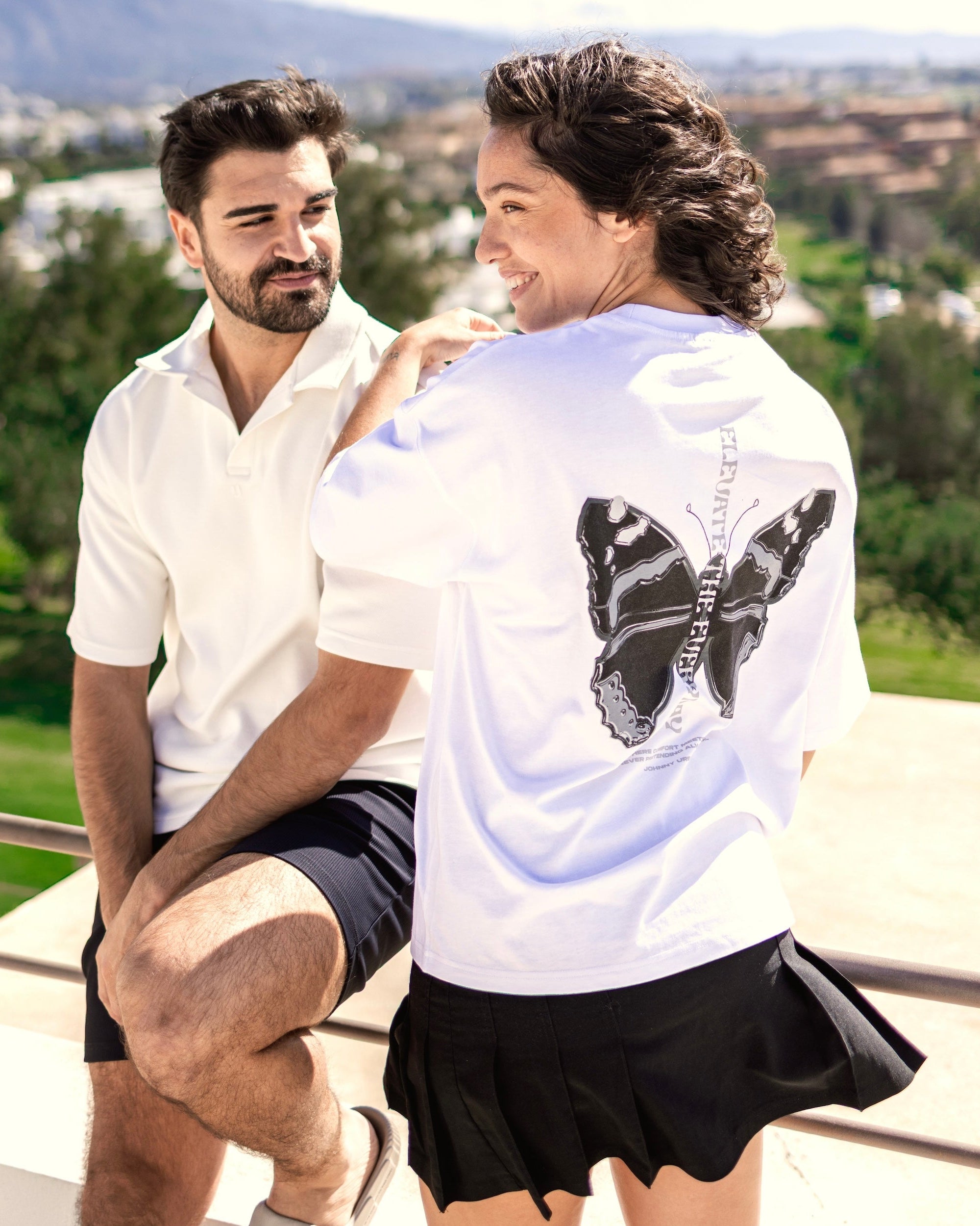 johnny-urban-t-shirt-sammy-chrome-butterfly-oversize-shirt-unisex image 2