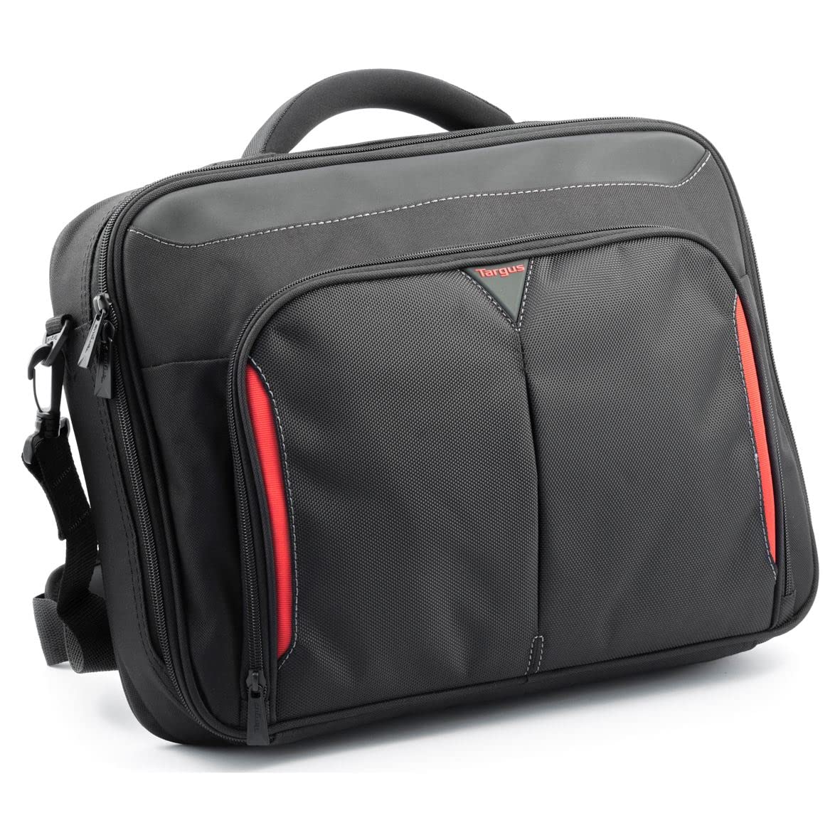 targus-classic-clamshell-laptoptasche-15-6-zoll-cn415eu-schwarz-rot image 1