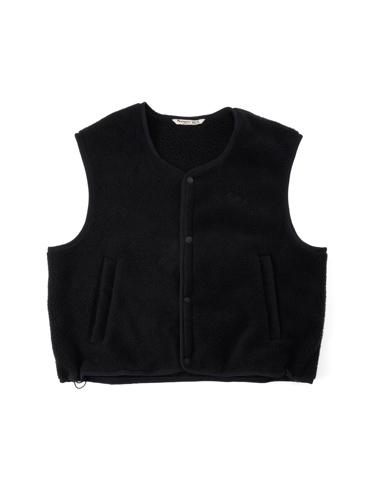 pinqponq-fleece-vest-female-teddyfleece-weste-damen-peat-black image 1