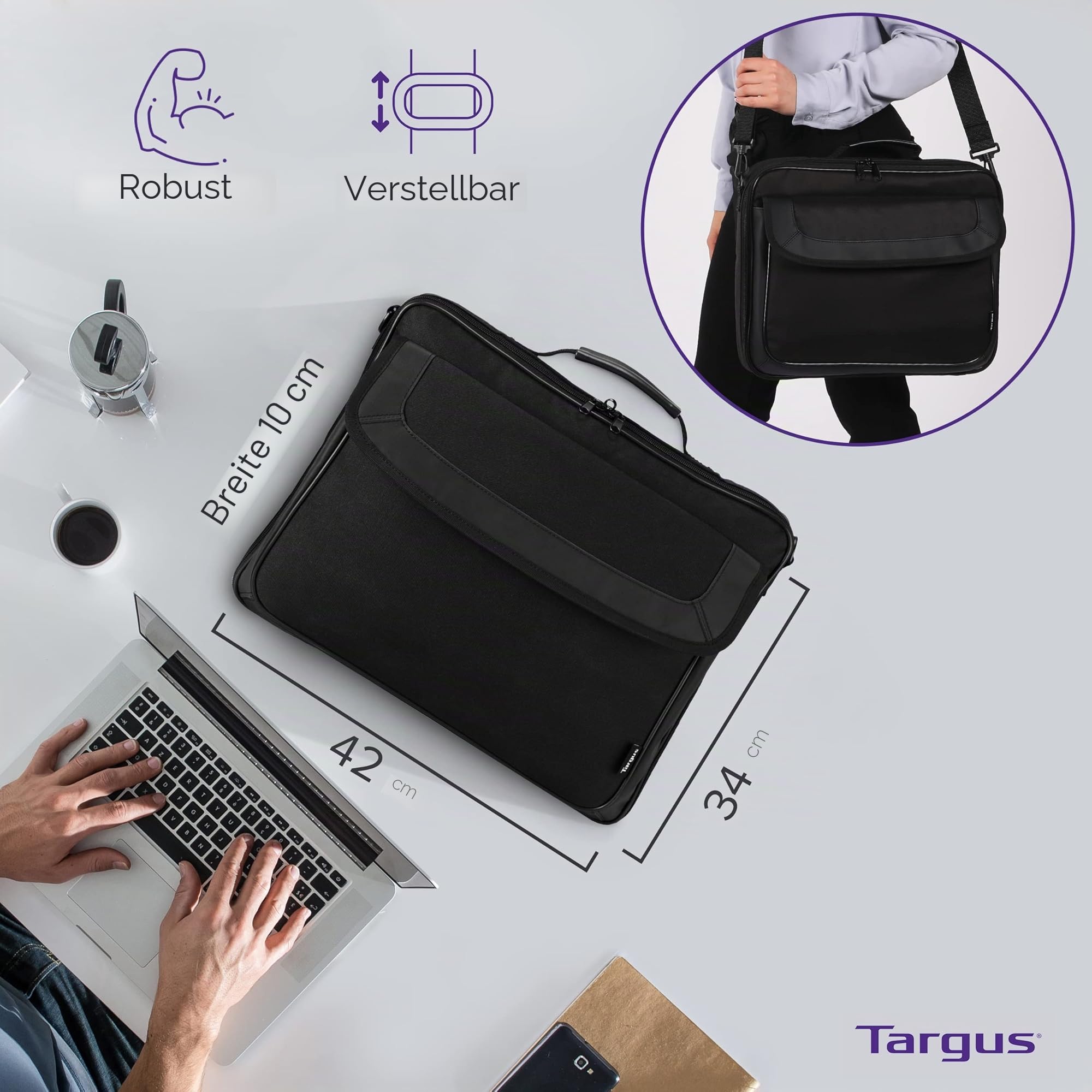 targus-classic-clamshell-laptoptasche-aktentasche-business image 5