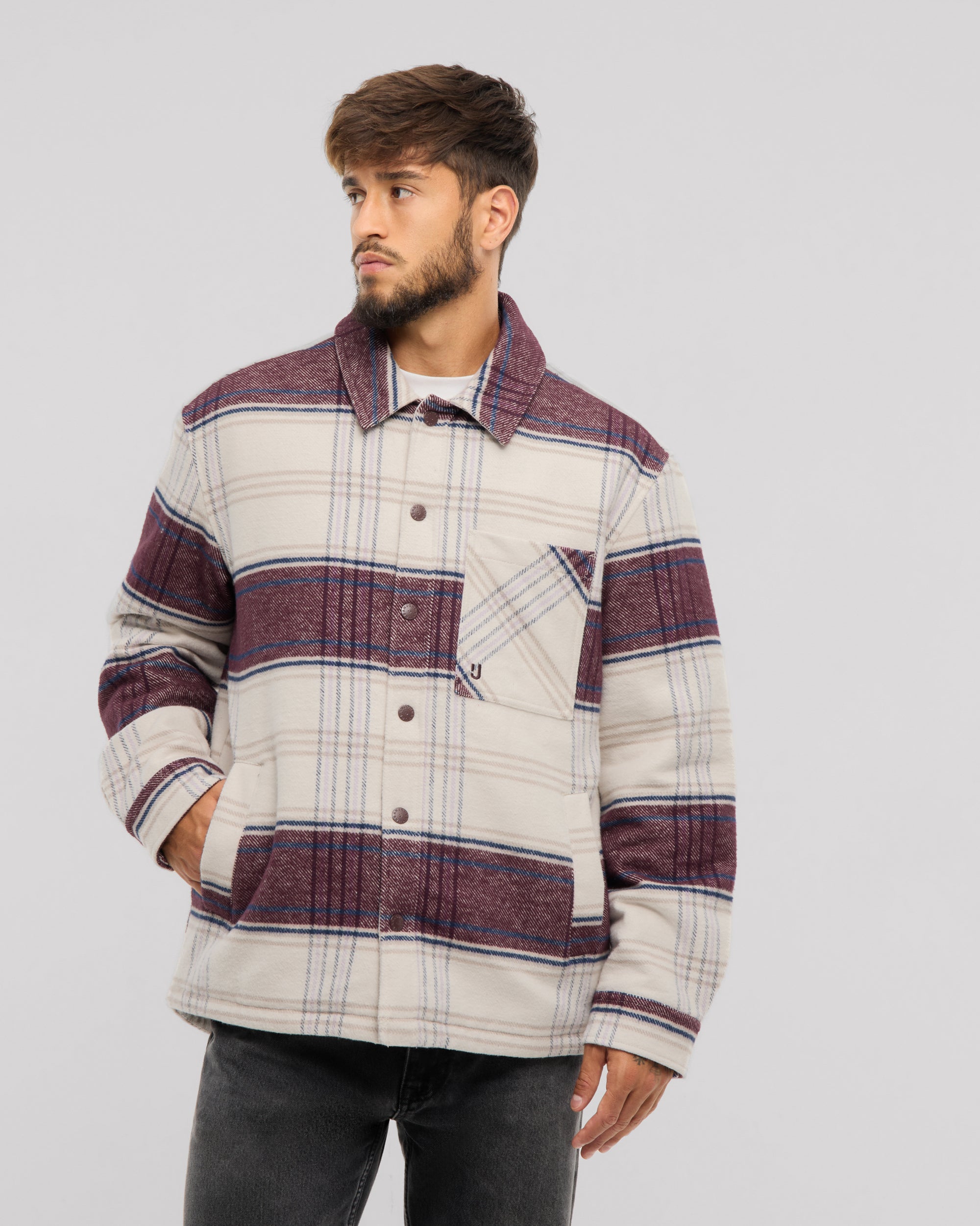 johnny-urban-hemdjacke-jaro-karo-overshirt-herren image 1