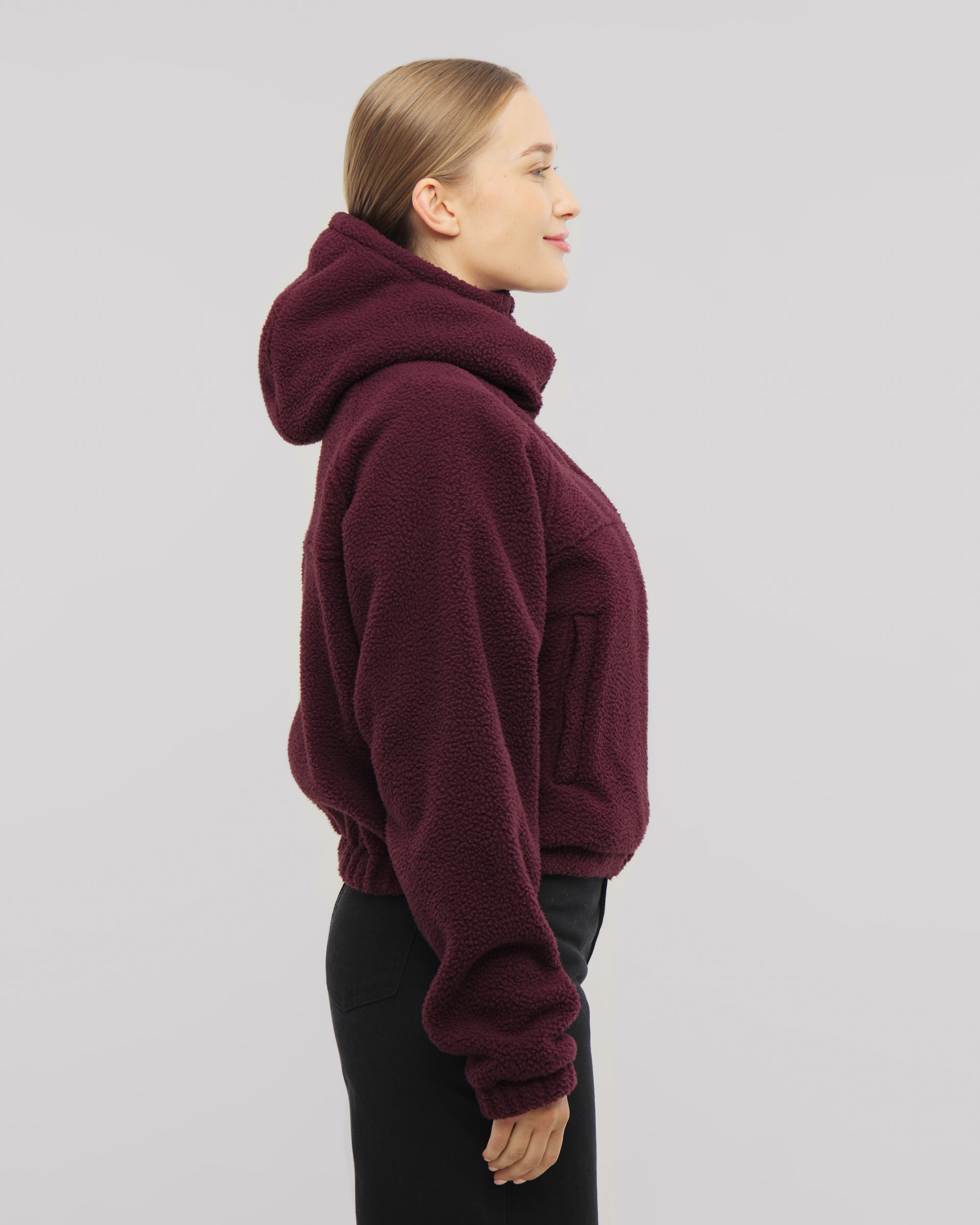 johnny-urban-cropped-fleecejacke-nova-fleece-mit-kapuze image 3