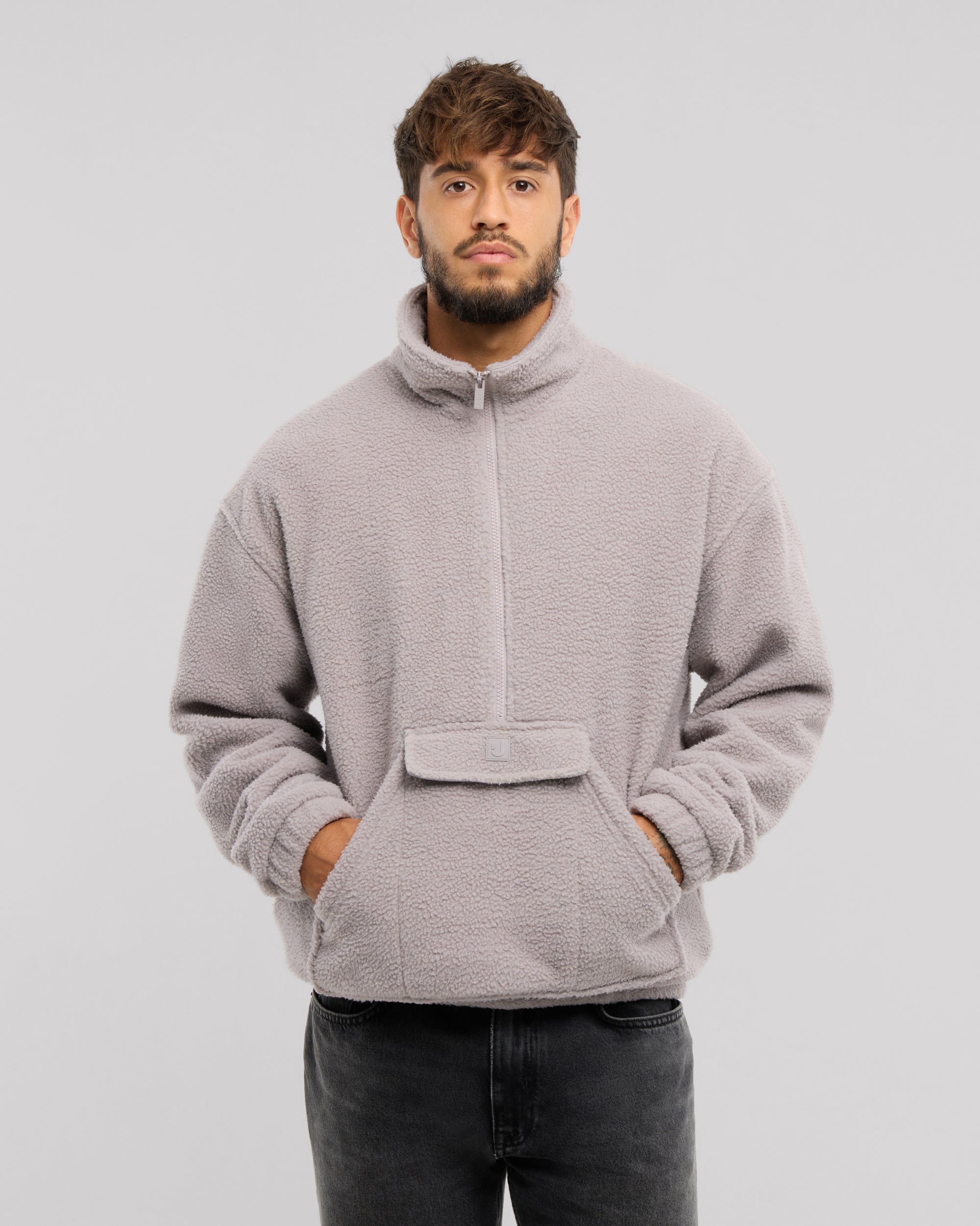 johnny-urban-half-zip-fleecepullover-ruben-fleece-mit-k-ngurutasche image 1