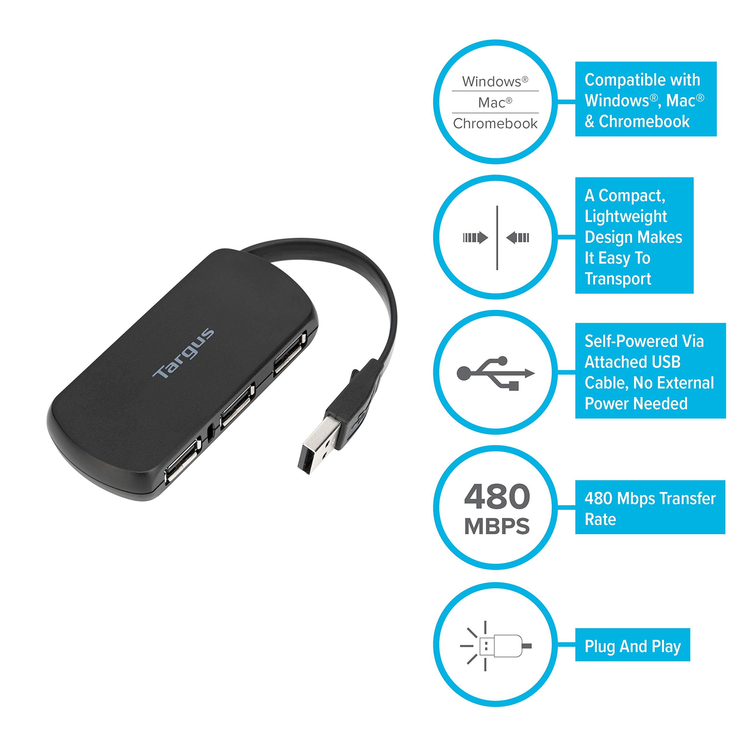 targus-ach114eu-4-port-usb-2-0-hub-kompakt-mit-festem-kabel image 7