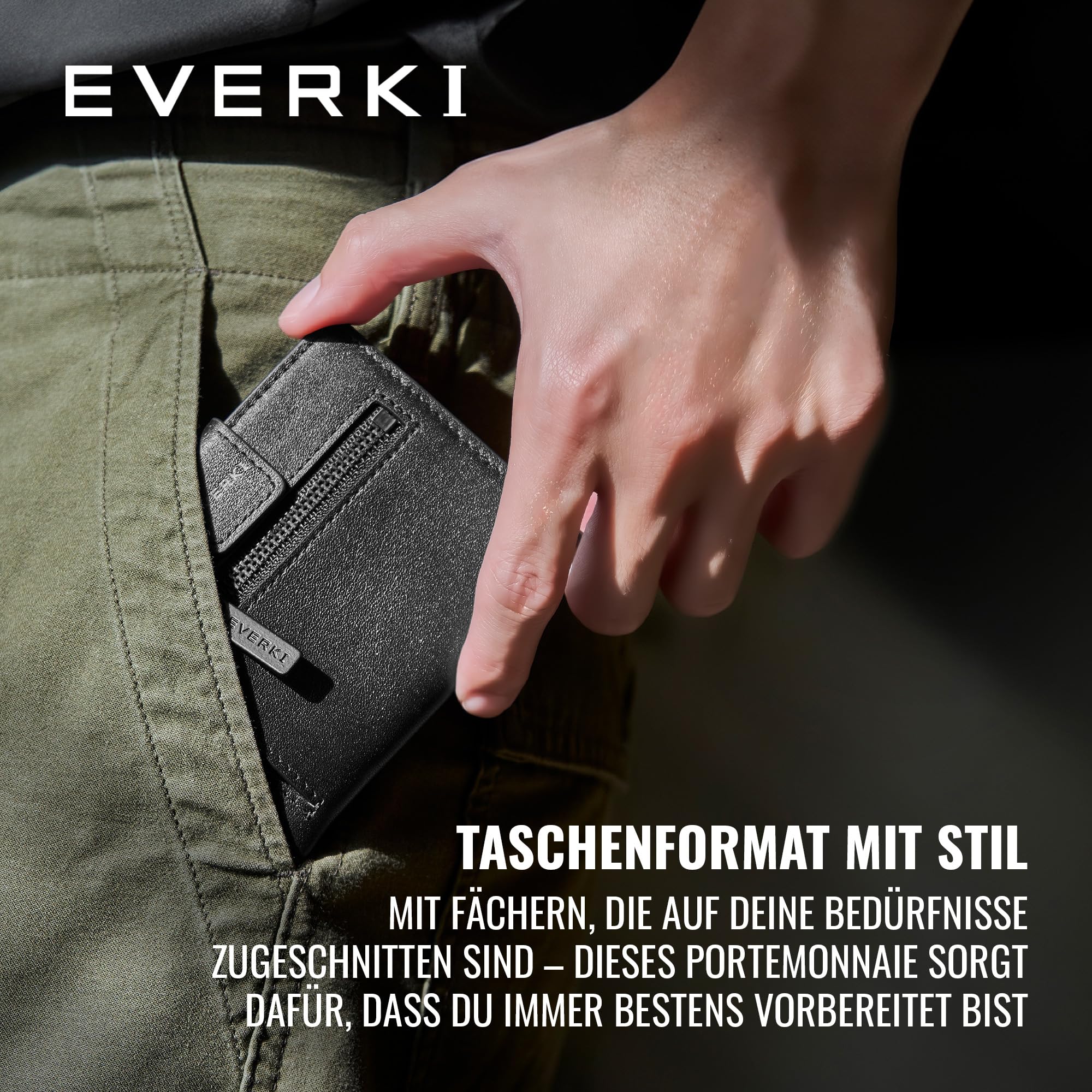 everki-rfid-geldb-rse-herren-leder-slim-wallet-schwarz-mit-m-nzfach image 2