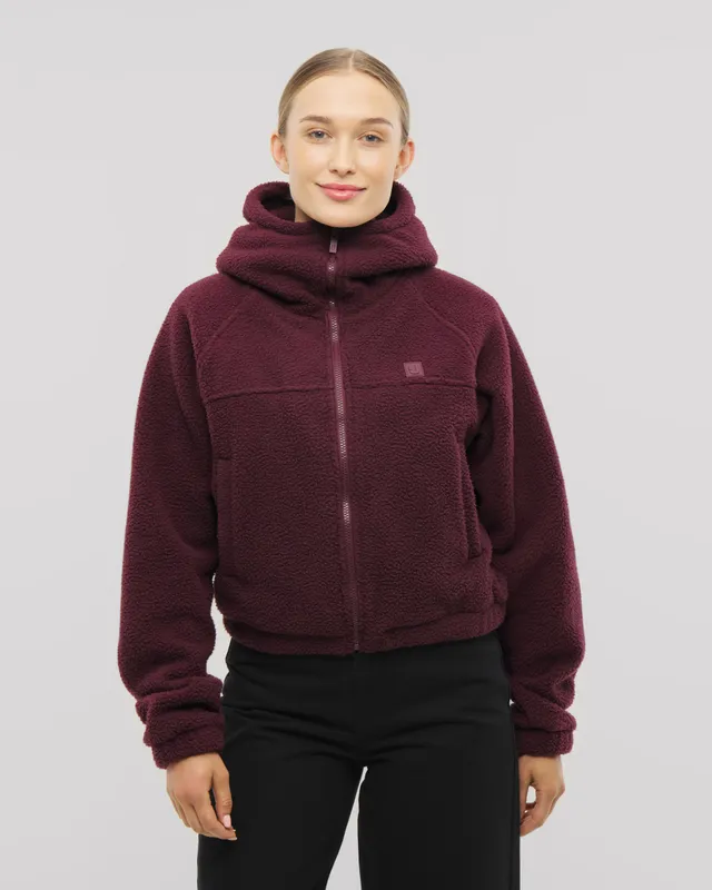 johnny-urban-cropped-fleecejacke-nova-fleece-mit-kapuze image 1