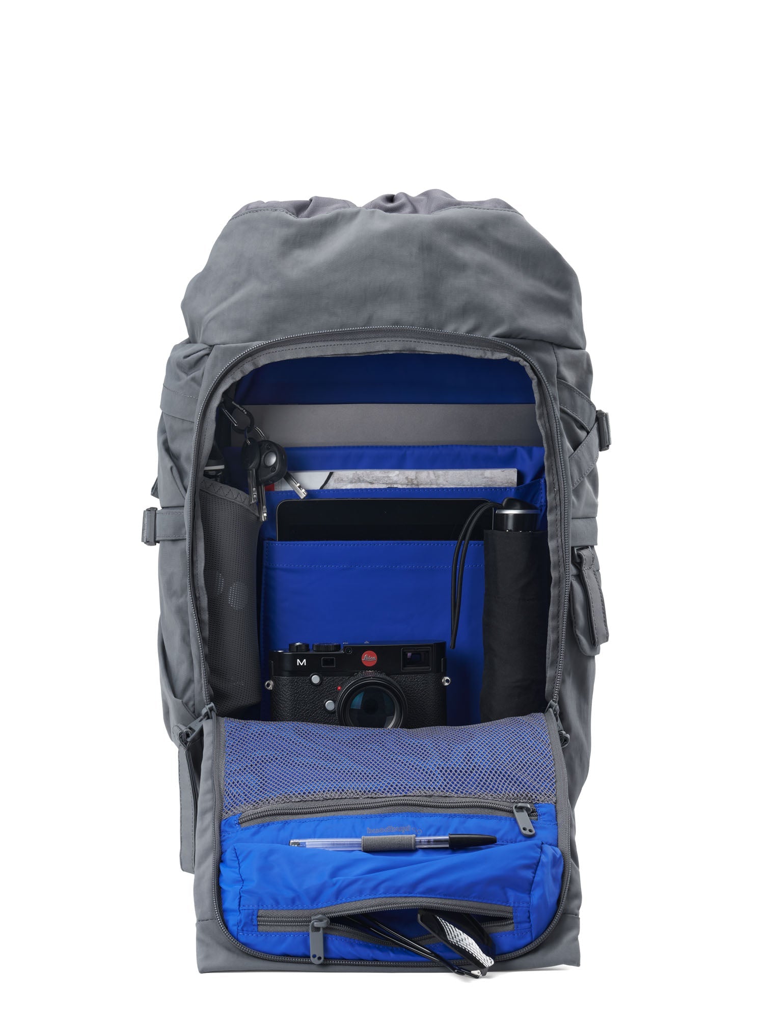 pinqponq-blok-medium-rucksack-crinkle-grey image 3