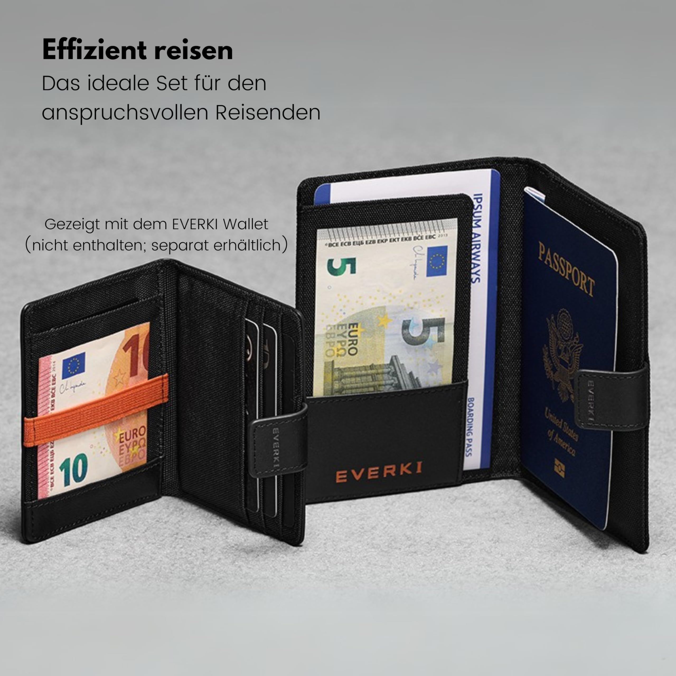 everki-one-rfid-reisepassh-lle-schwarz-pass-organizer-mit-magnetverschluss image 6