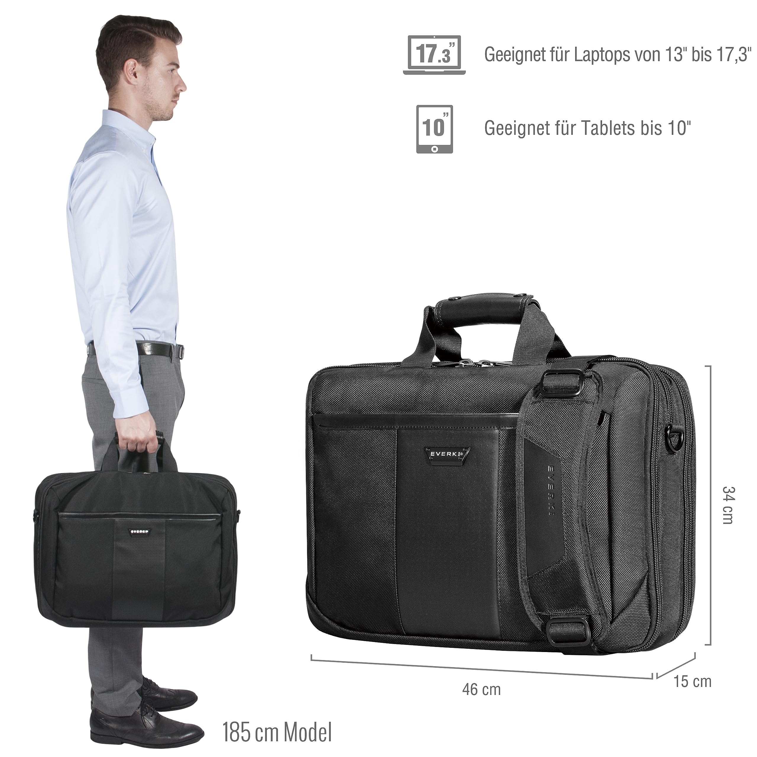 everki-versa-business-laptoptasche-25-l-f-r-17-3-zoll-schwarz image 2