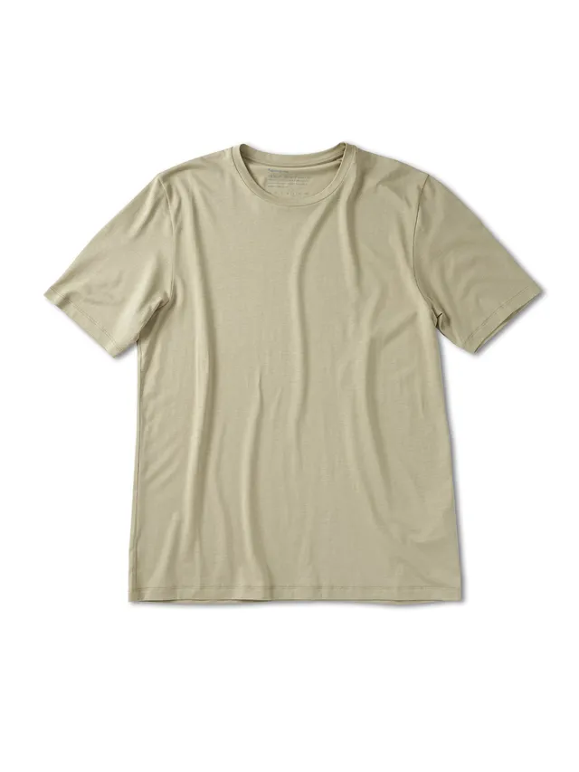 pinqponq-t-shirt-tencel-herren-slim-fit-wooden-olive image 1