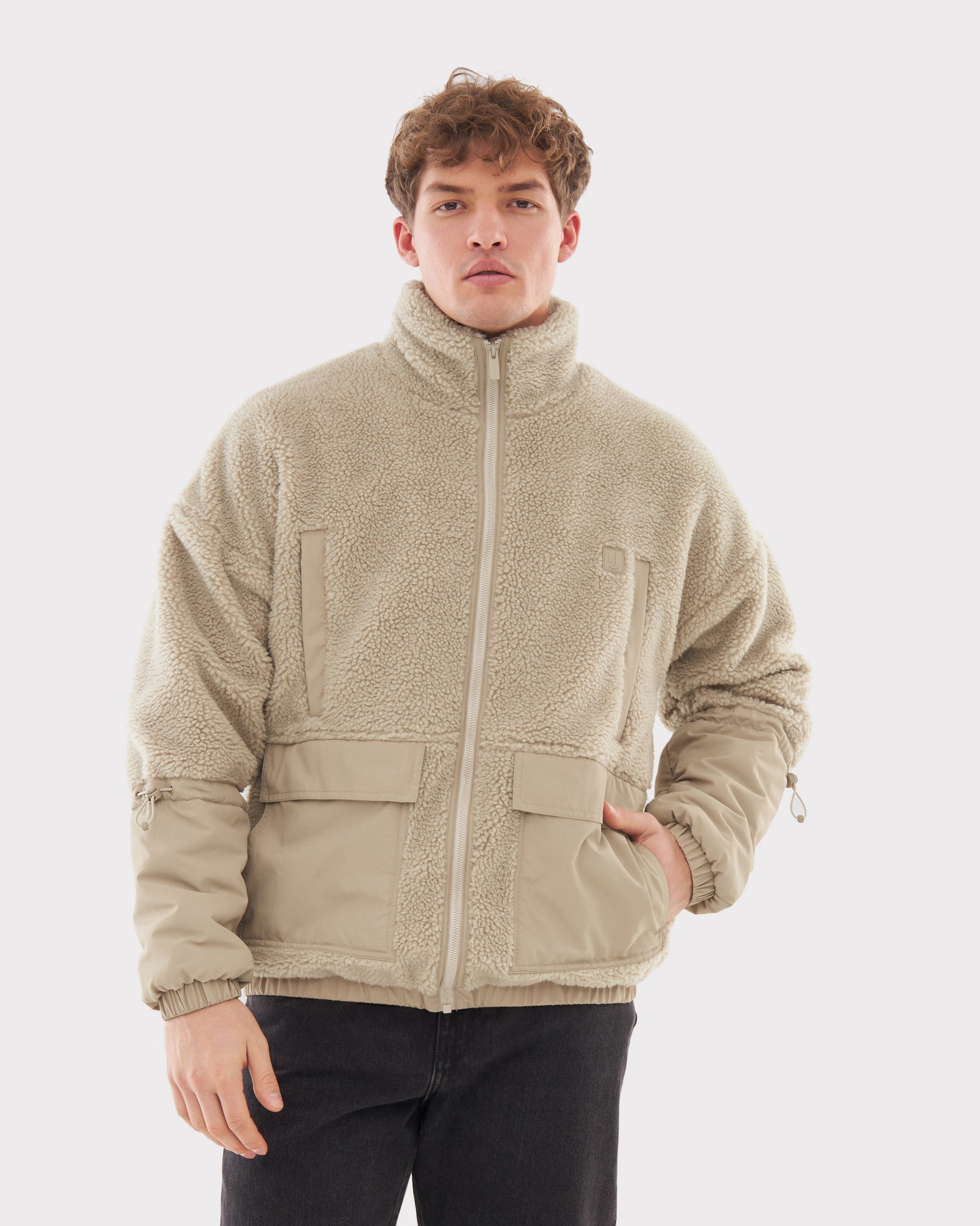 johnny-urban-teddy-fleece-jacke-carson-unisex image 1