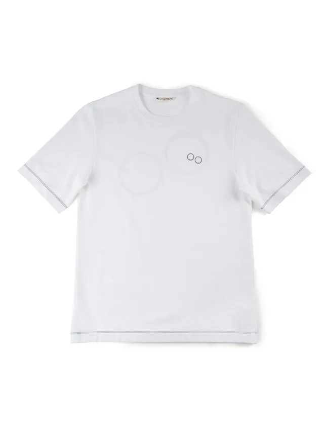 pinqponq-t-shirt-cotton-graphic-male-crafted-white image 1