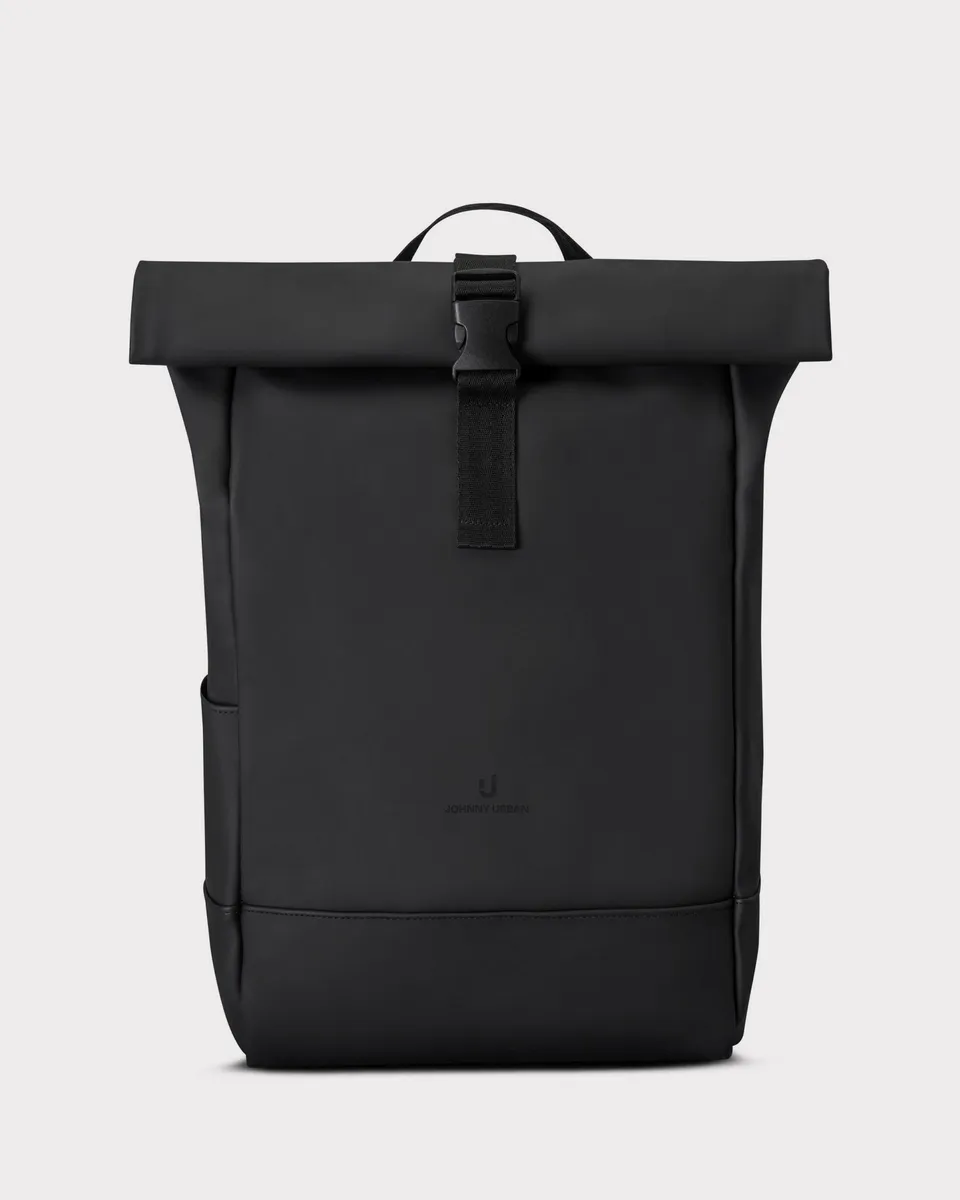 johnny-urban-harvey-medium-rolltop-rucksack-15-6-zoll-schwarz image 1