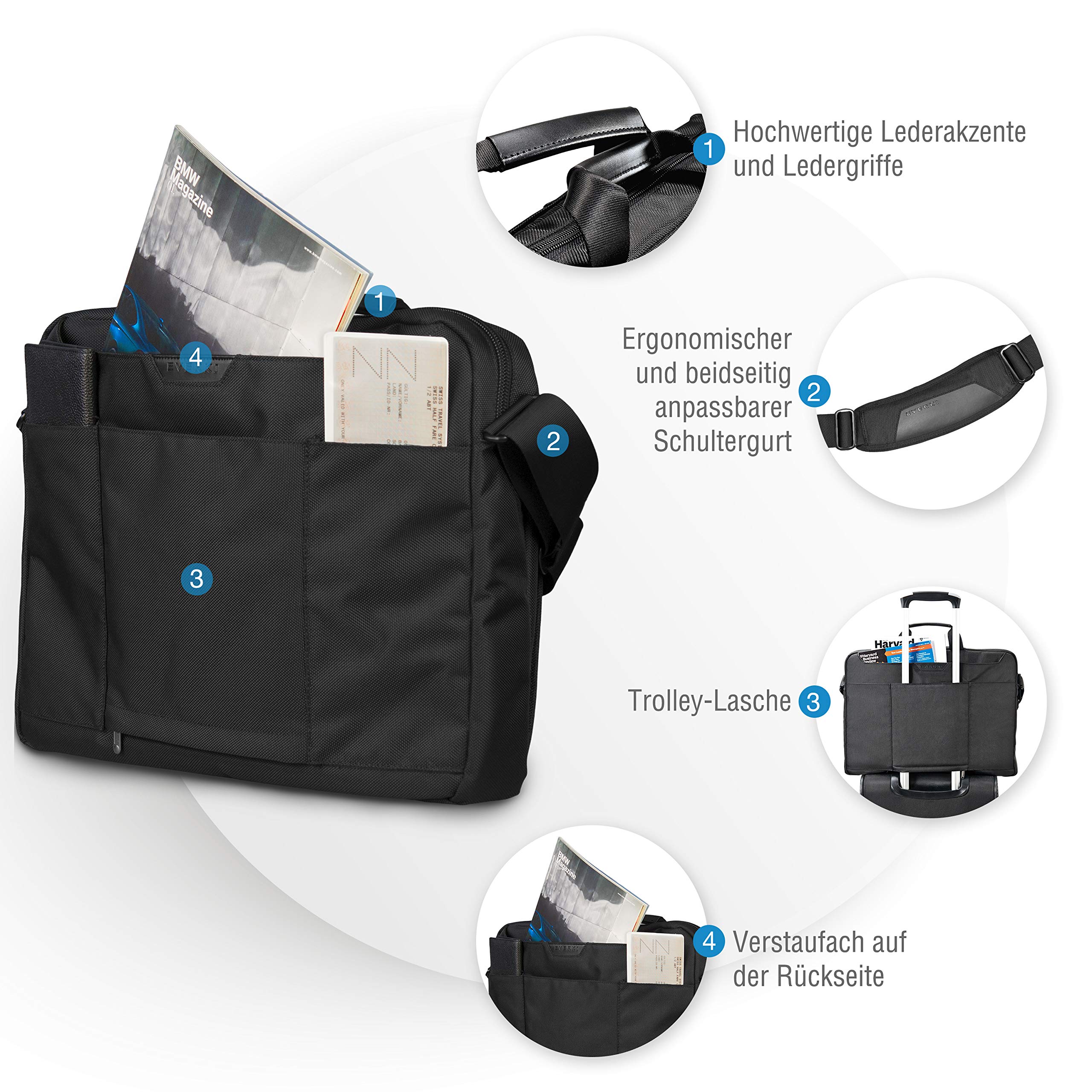 everki-lunar-laptoptasche-bis-18-4-zoll-schwarz-mit-trolley-lasche image 5