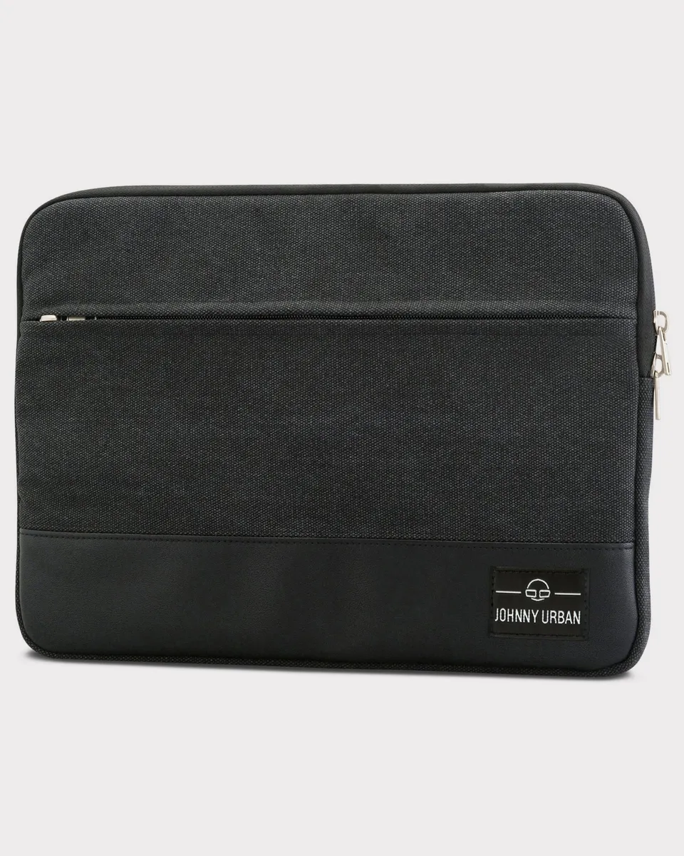 johnny-urban-laptop-h-lle-12-15-zoll-canvas-notebooktasche-mit-seitenfach image 1