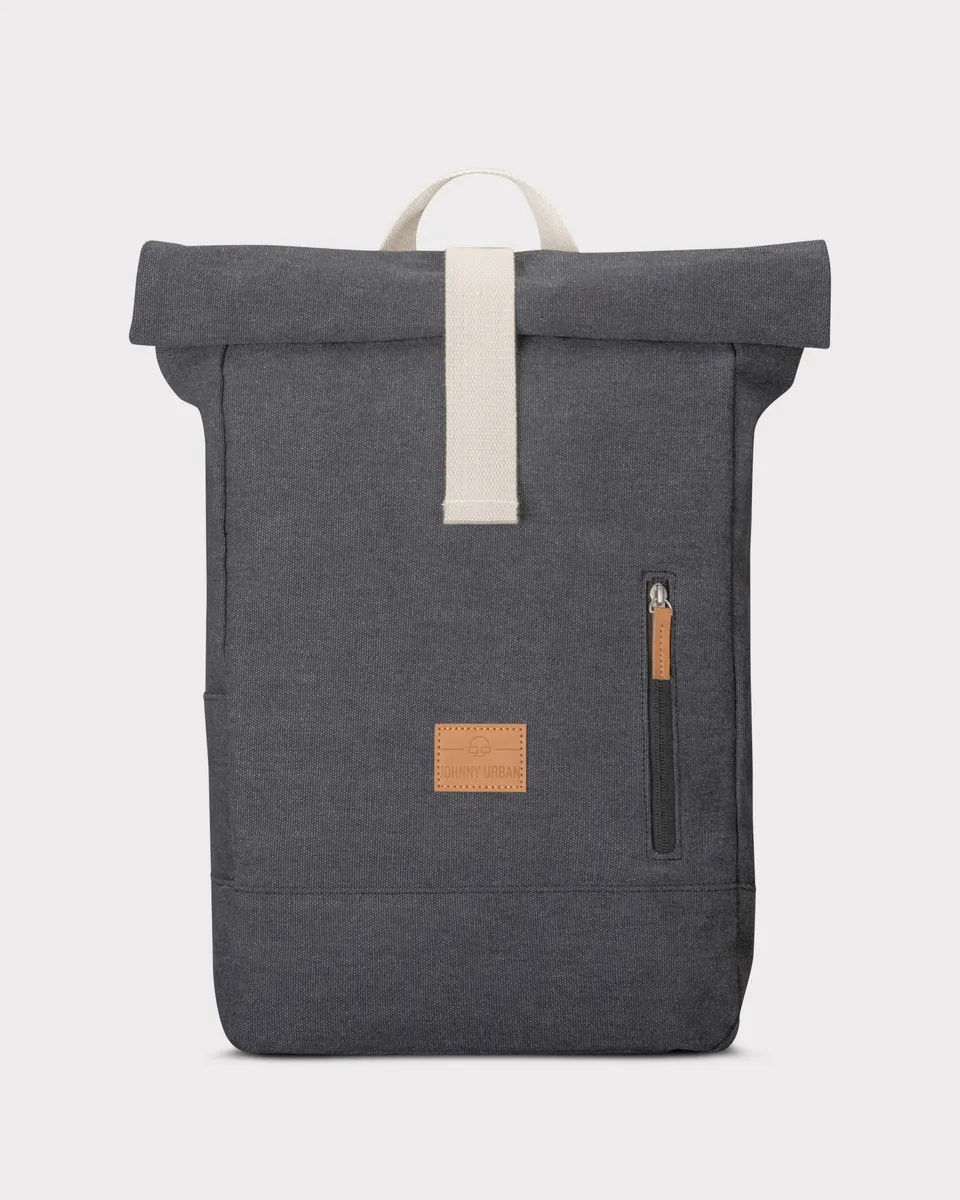 johnny-urban-rolltop-rucksack-adam-medium-canvas-mit-15-6-zoll-laptopfach image 1